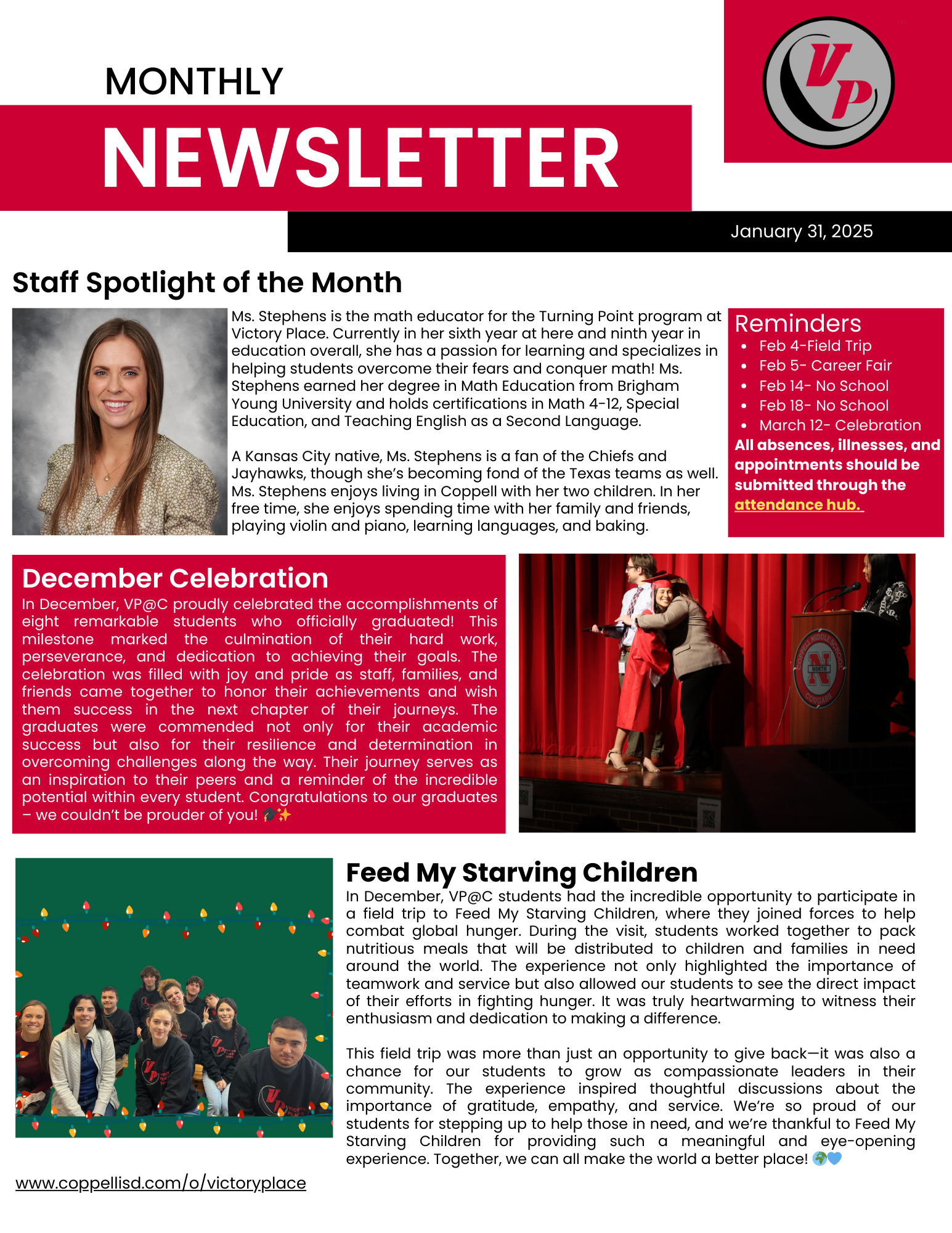 January Monthly Newsletter