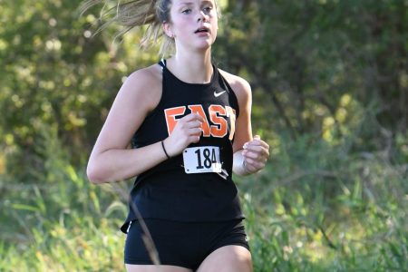 Emma Hogan makes fast time at Adams Homestead and Nature Preserve. Photo courtesy of Gene Knudsen.