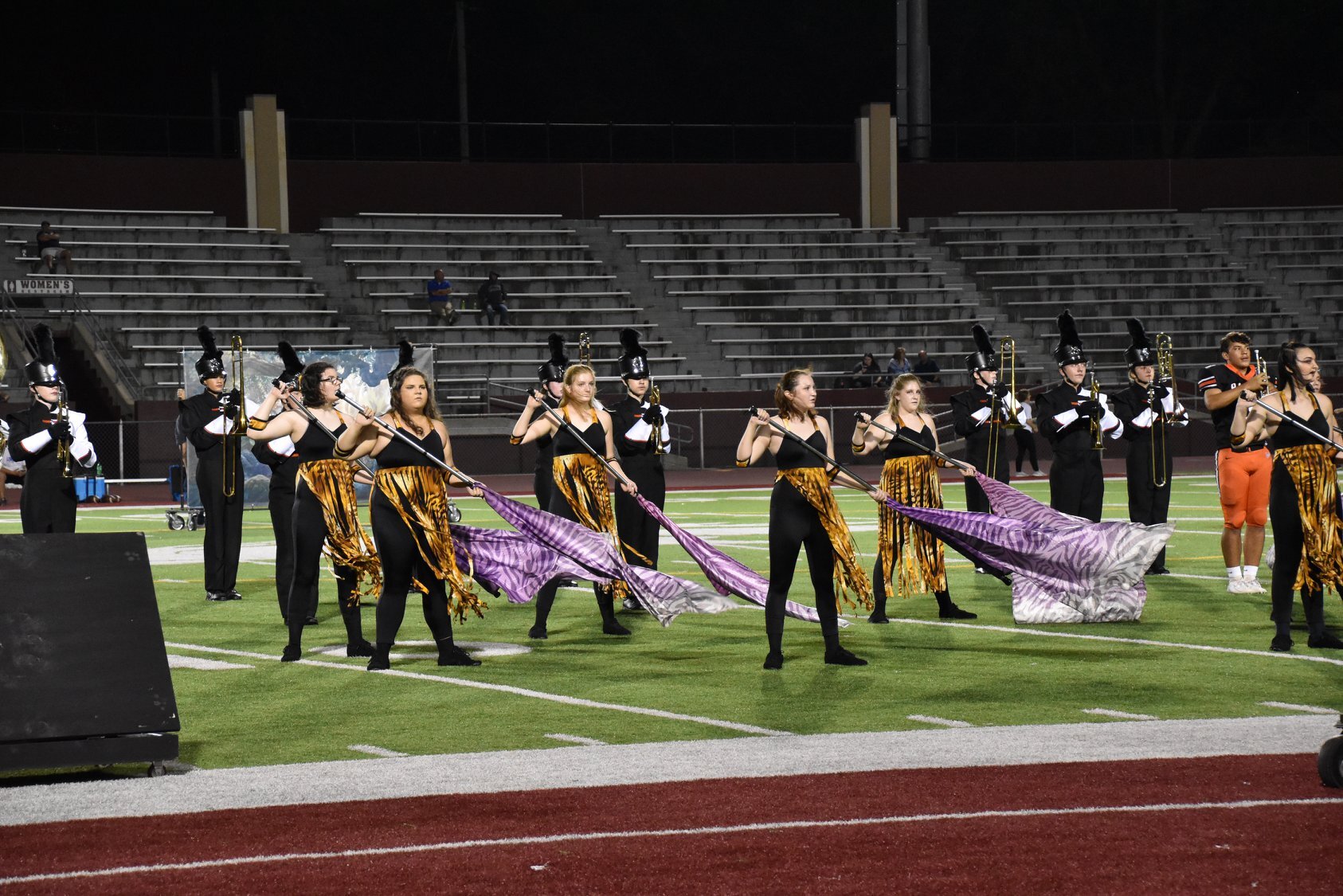 EHS Marching Band Performs with Color Guard