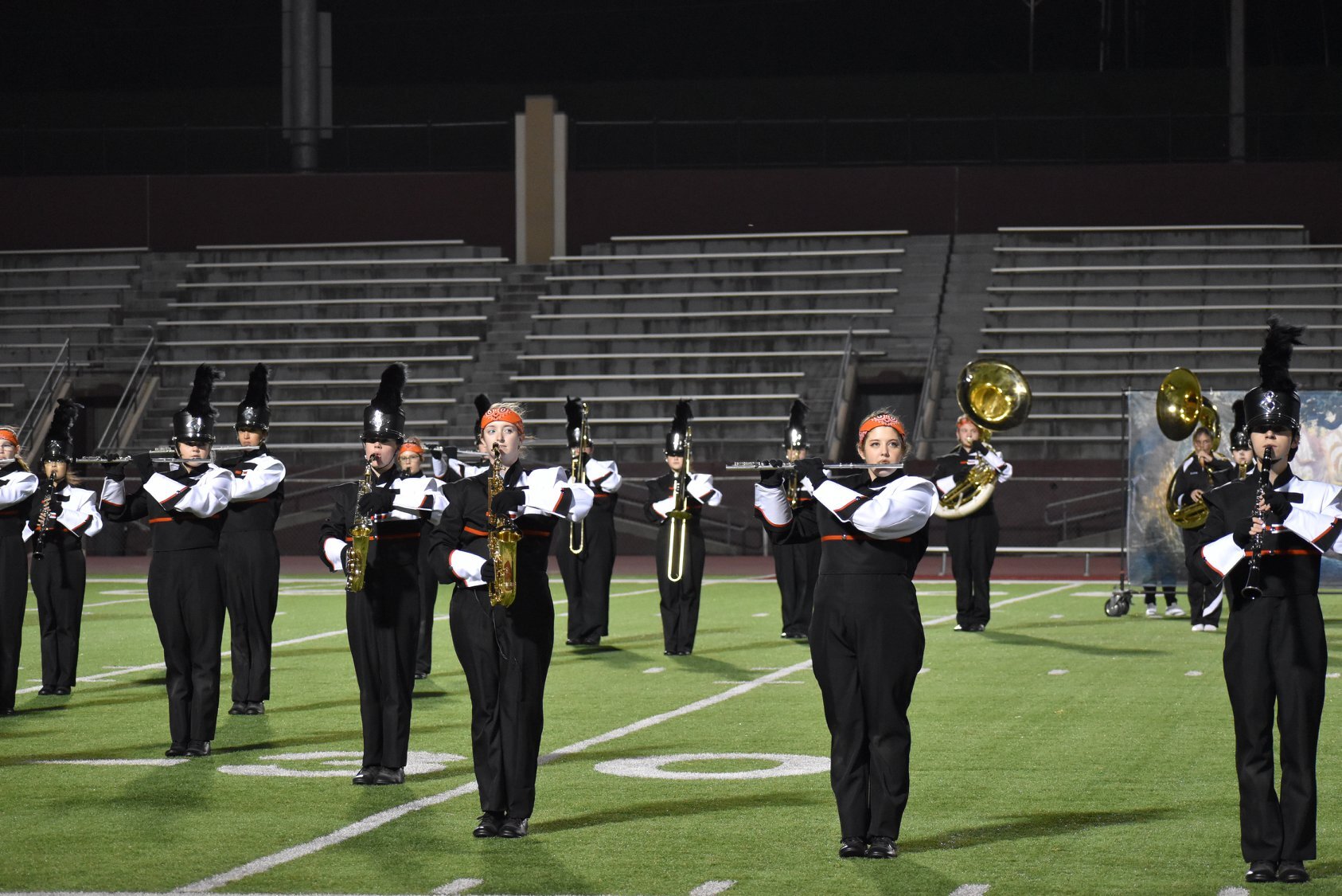 EHS Marching Band in Formation