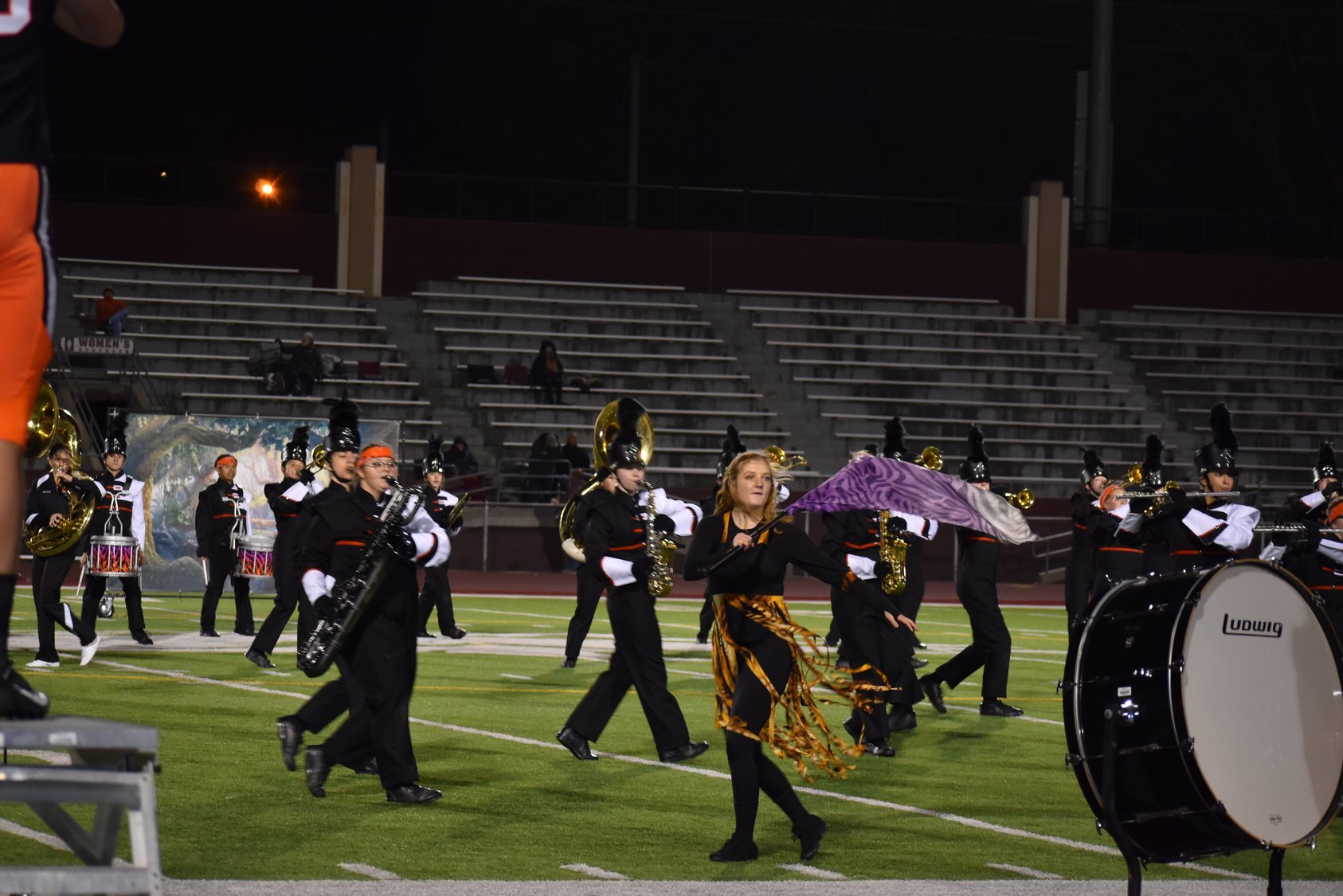 EHS Marching Band Performs with Color Guard