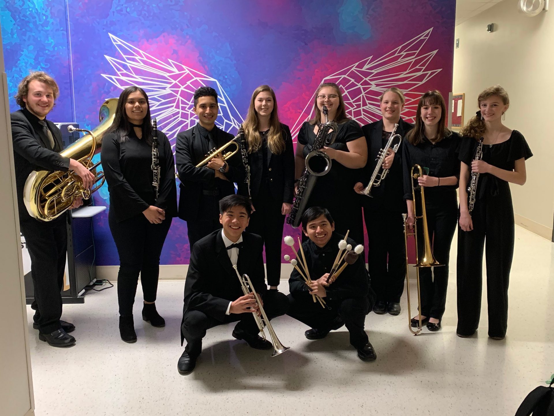 EHS Students Pose While at North West Iowa Honor Band