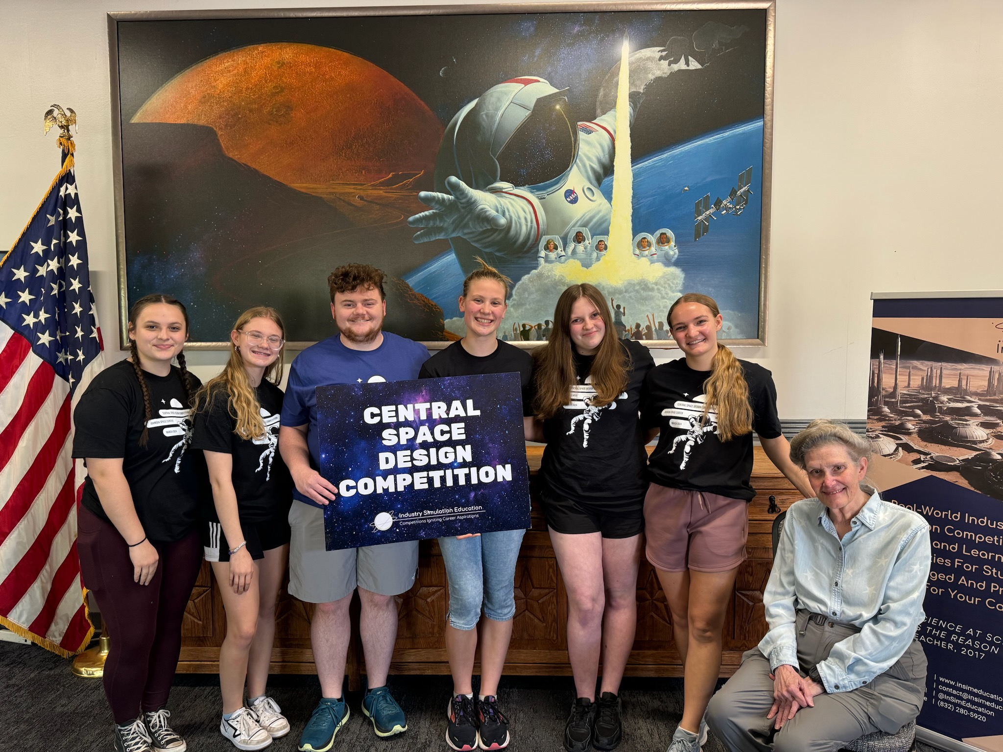 2024 NASA Group Team Members: 2024 East High NASA Design Club Members: Olivia Garcia, Addison Beasley, Mr. Jacob Mattoon, Katelyn Koppelman, Kylee Klemme, and Taylor Bertrand..