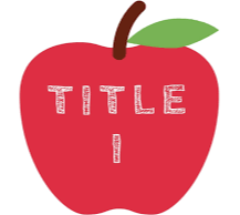 apple clipart with Title 1 in the center