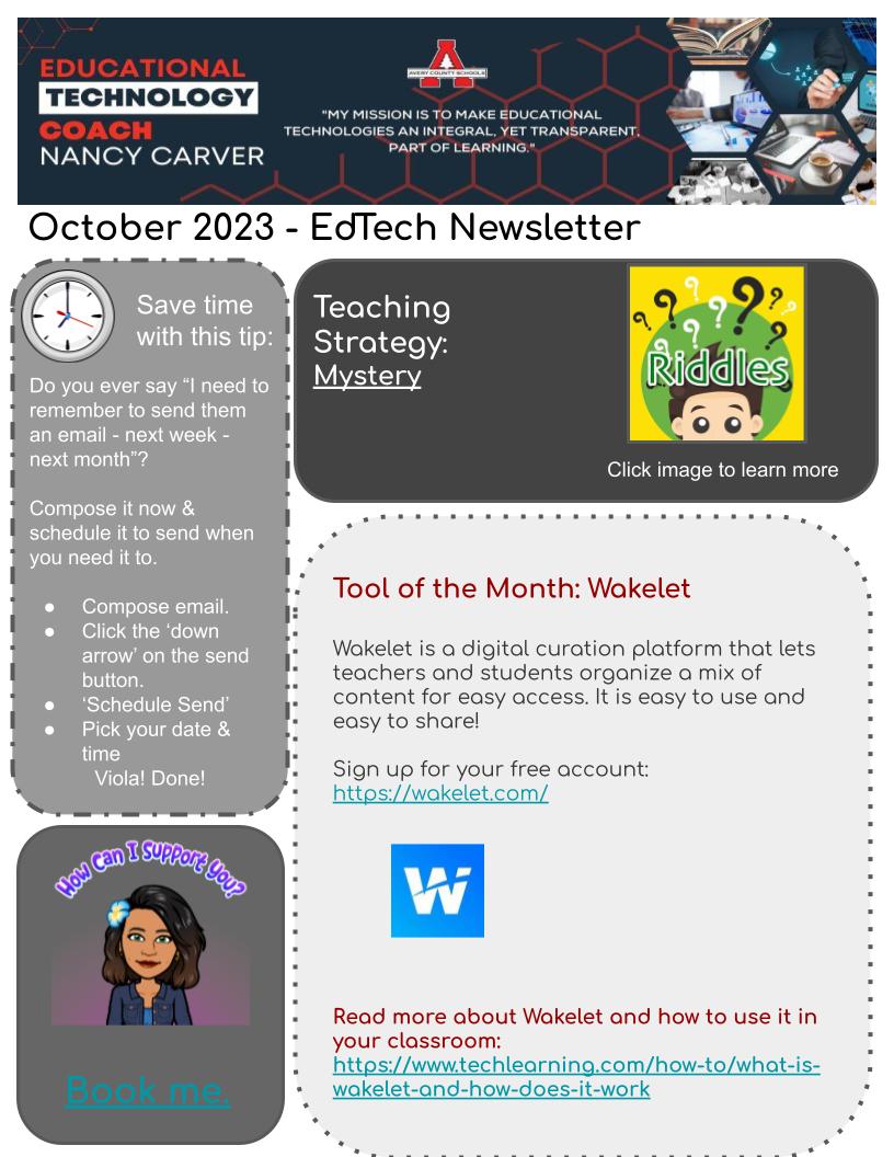 October edtech newsletter