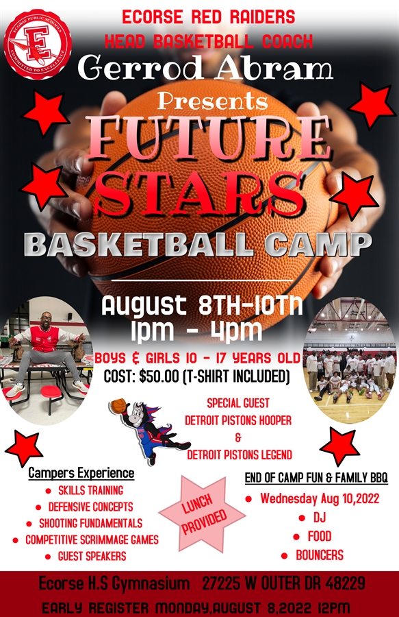 Basketball Camp flyer