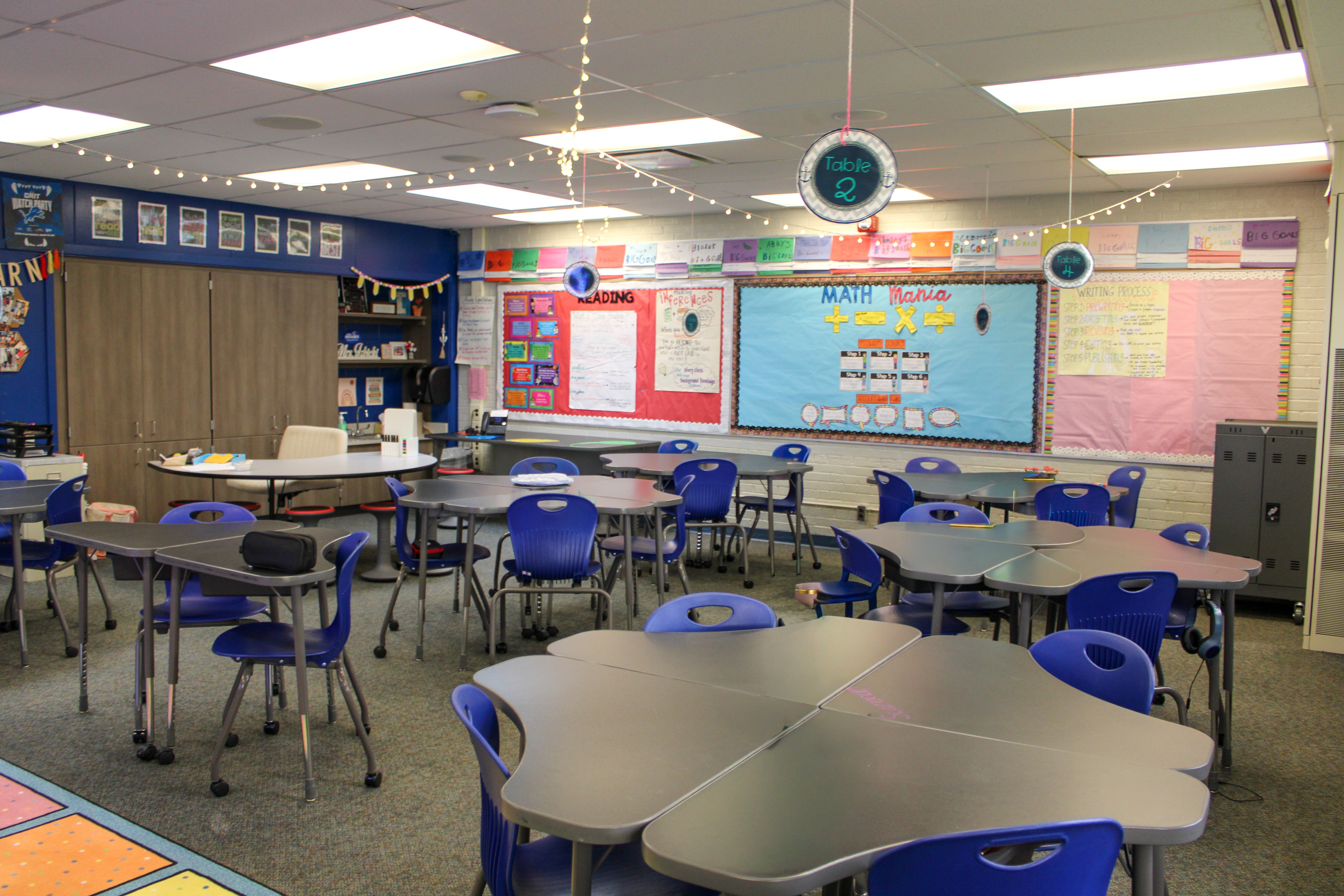 Updated classrooms at Parsons Elementary