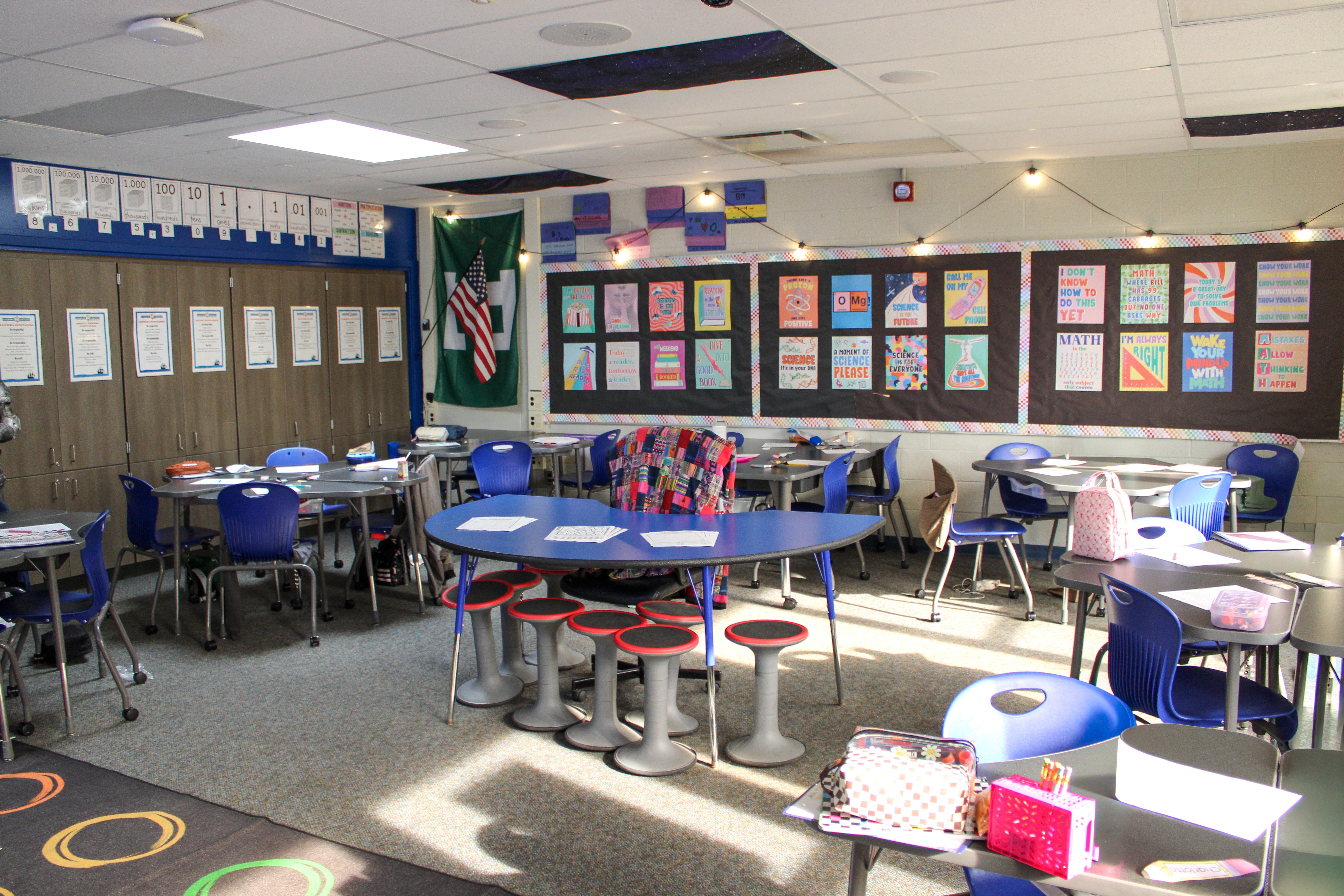 Updated classrooms at Parsons Elementary