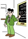 Cartoon of teacher