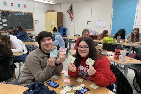 Members of NHS Student Council Write Positive Notes for Fellow Students During the 2019-2020 School Year