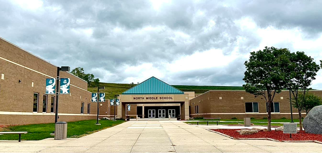 Exterior of North Middle school building