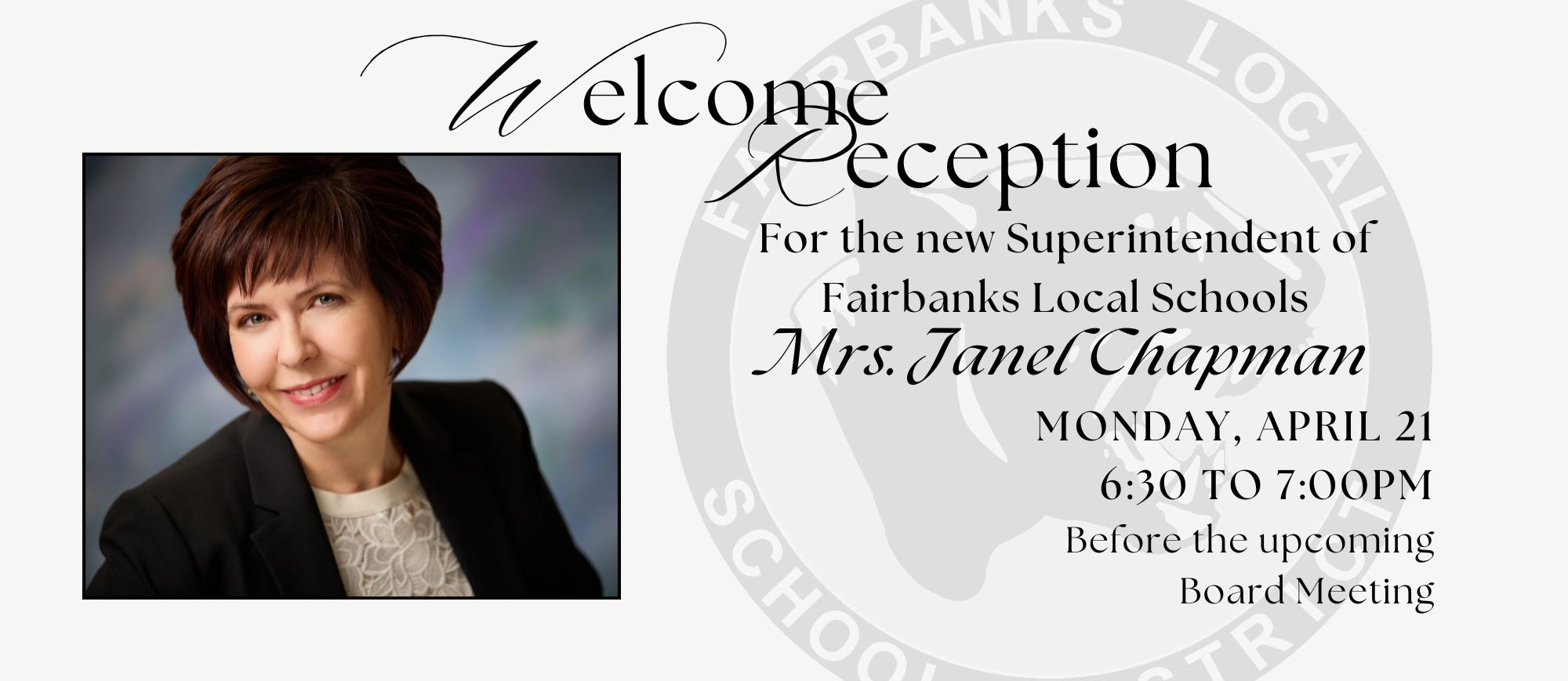 Welcome Reception 4/21 at 6:30