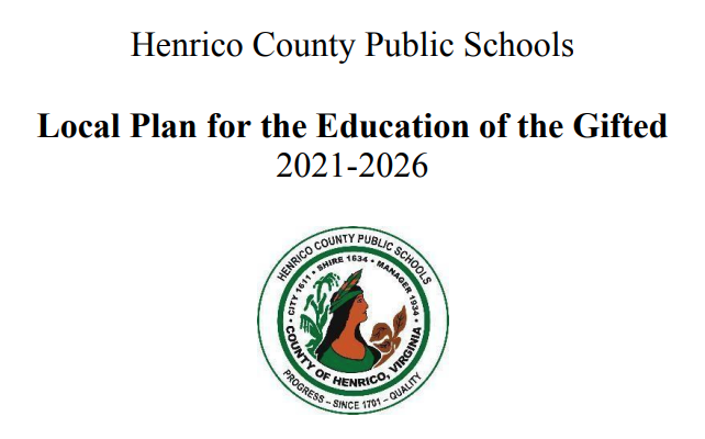 Local Plan for the Education of the Gifted 2021-2026 logo and link