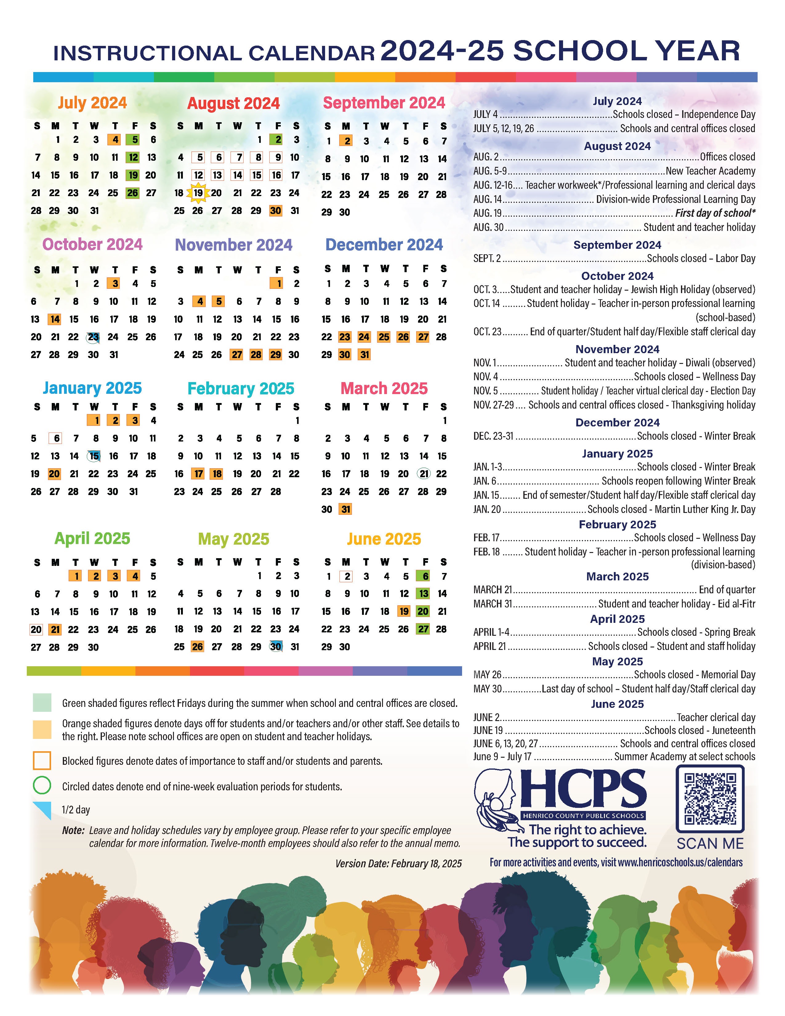 24-25 School Year Calendar