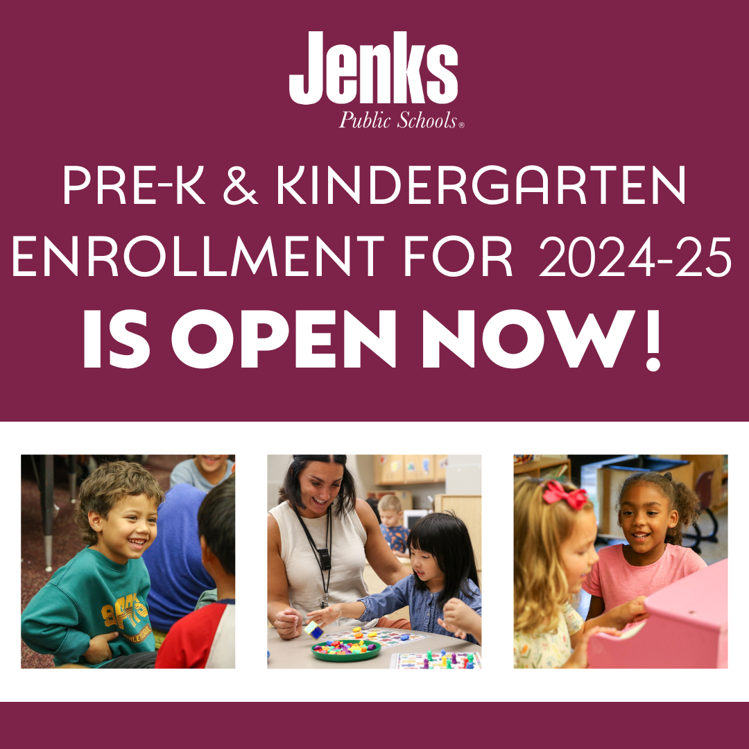 PreK and Kindergarten Enrollment 20242025 Jenks Public Schools