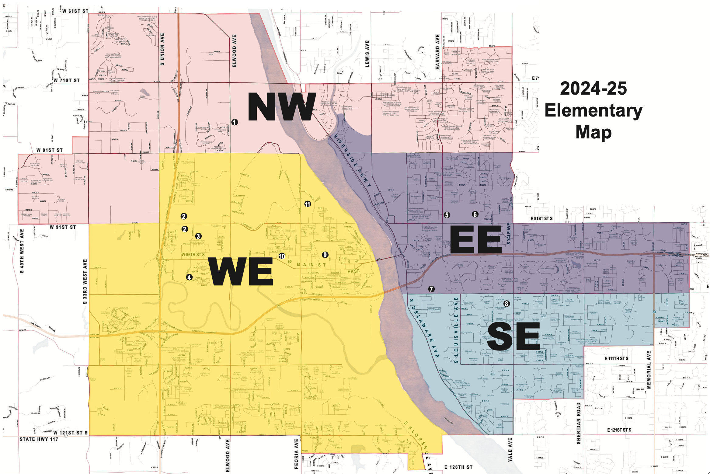 2024-25 current elementary attendance zones