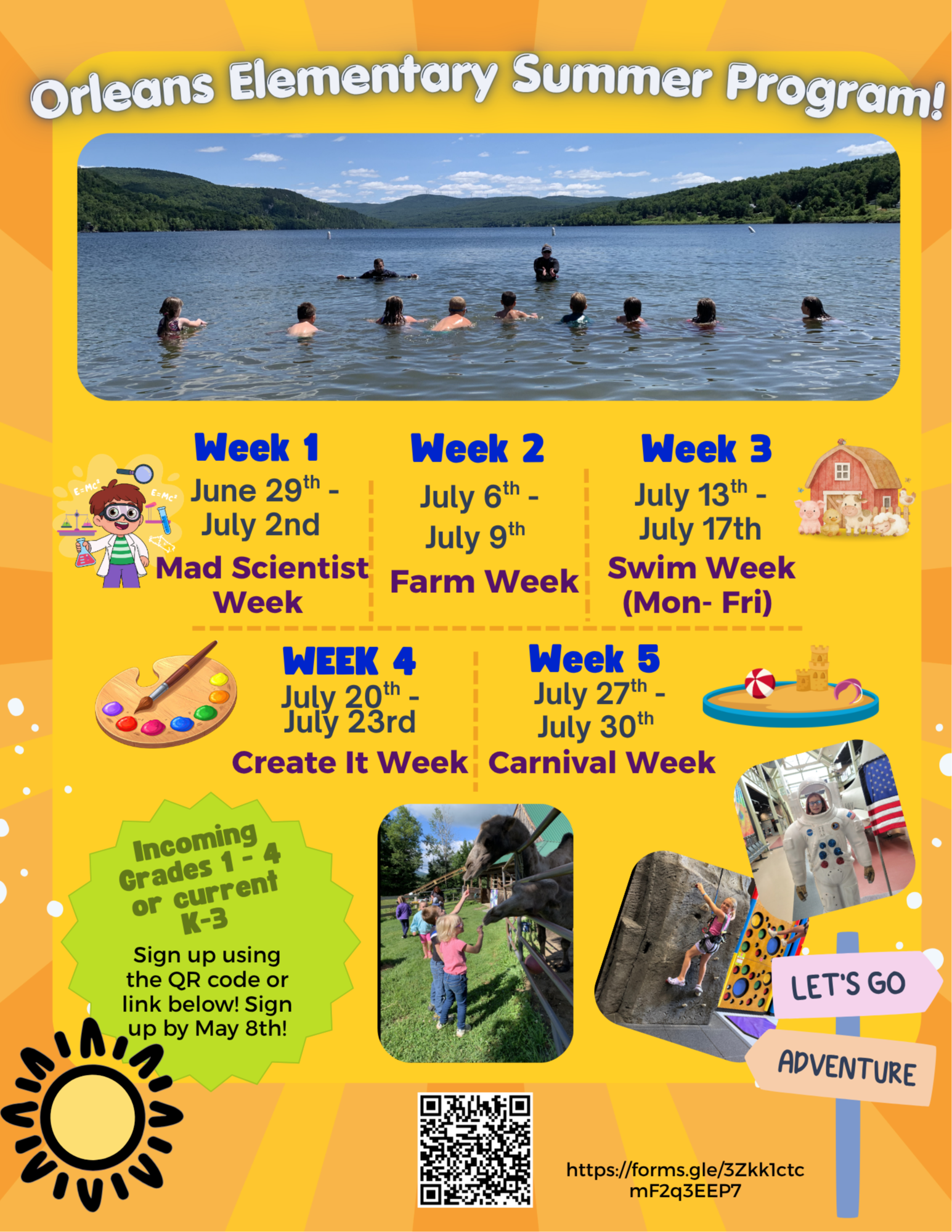 Orleans summer school flyer