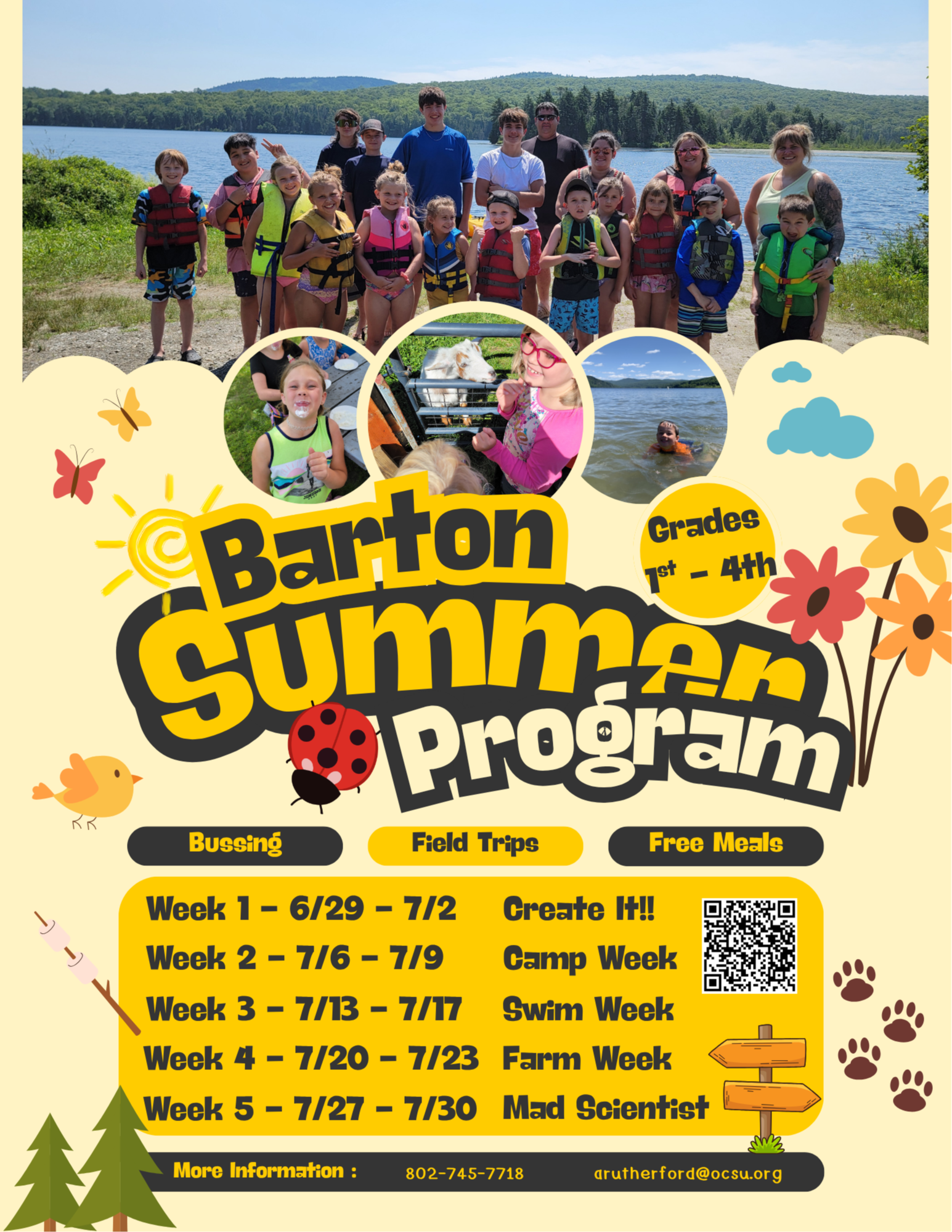 Barton summer school flyer