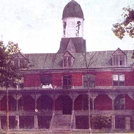 Old picture of Jones Academy building