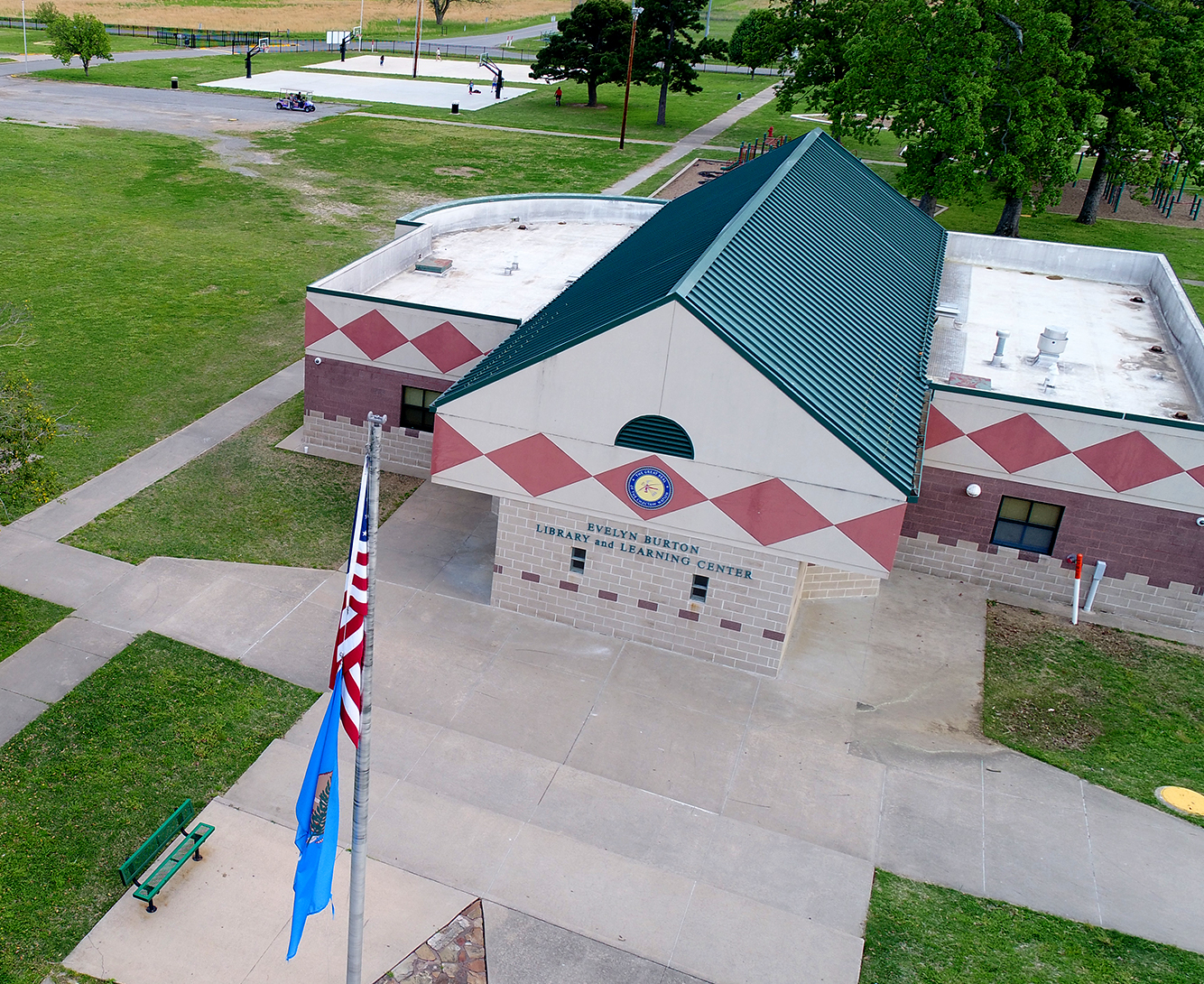 Aerial view of the Student Success Center