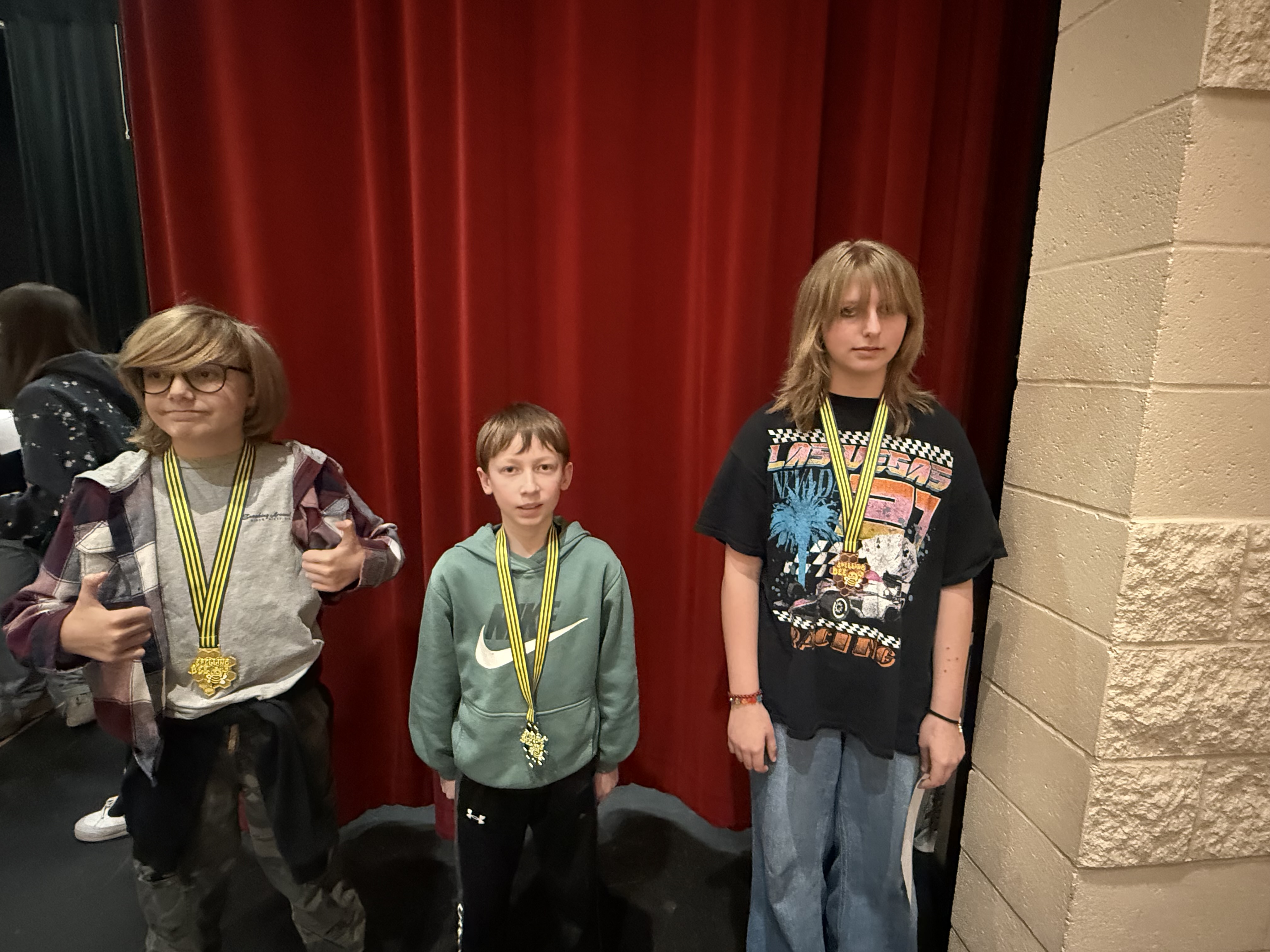 BRMS Spelling Bee winners