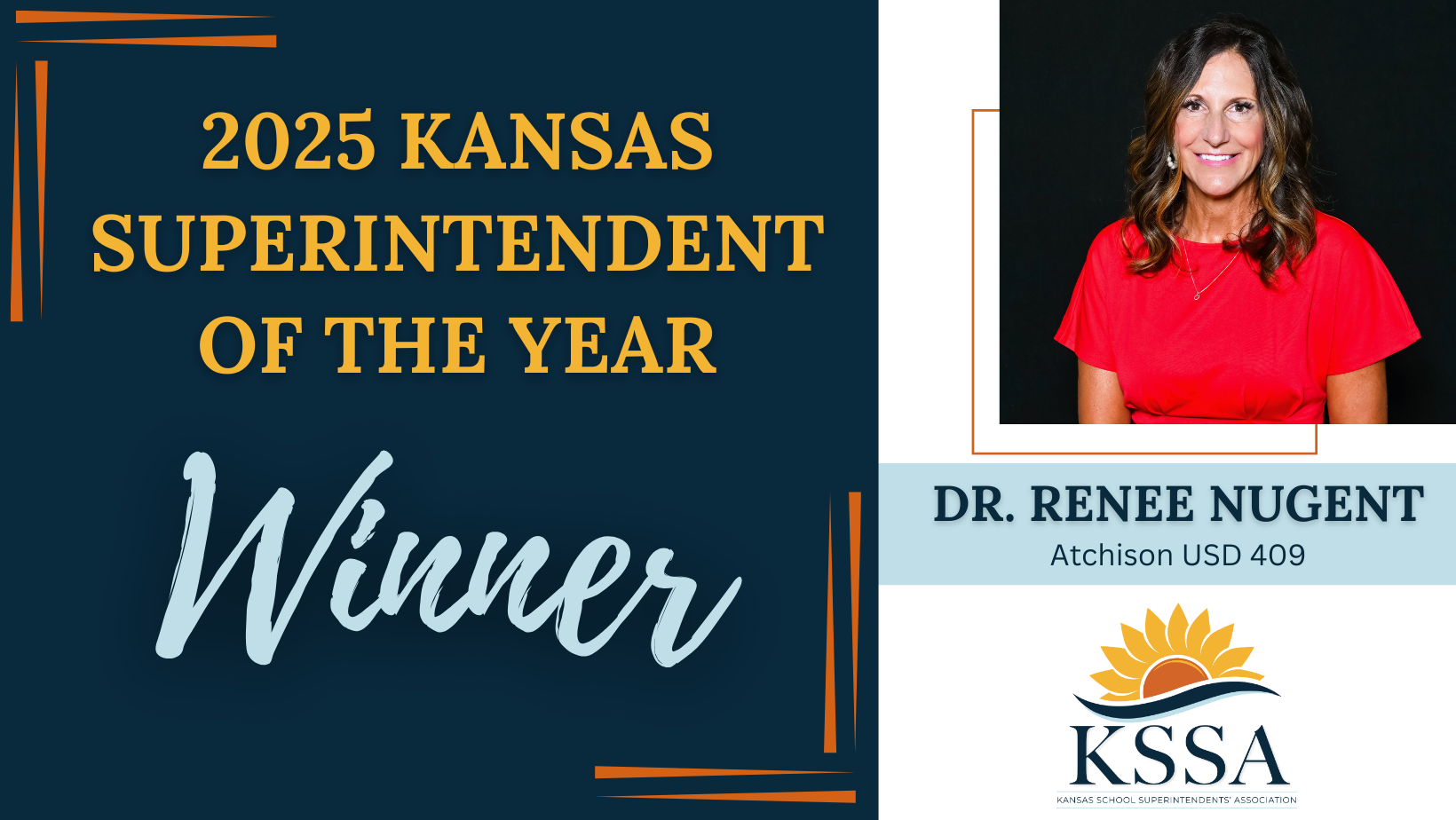 2025 Kansas Superintendent of the Year - Dr. Renee Nugent