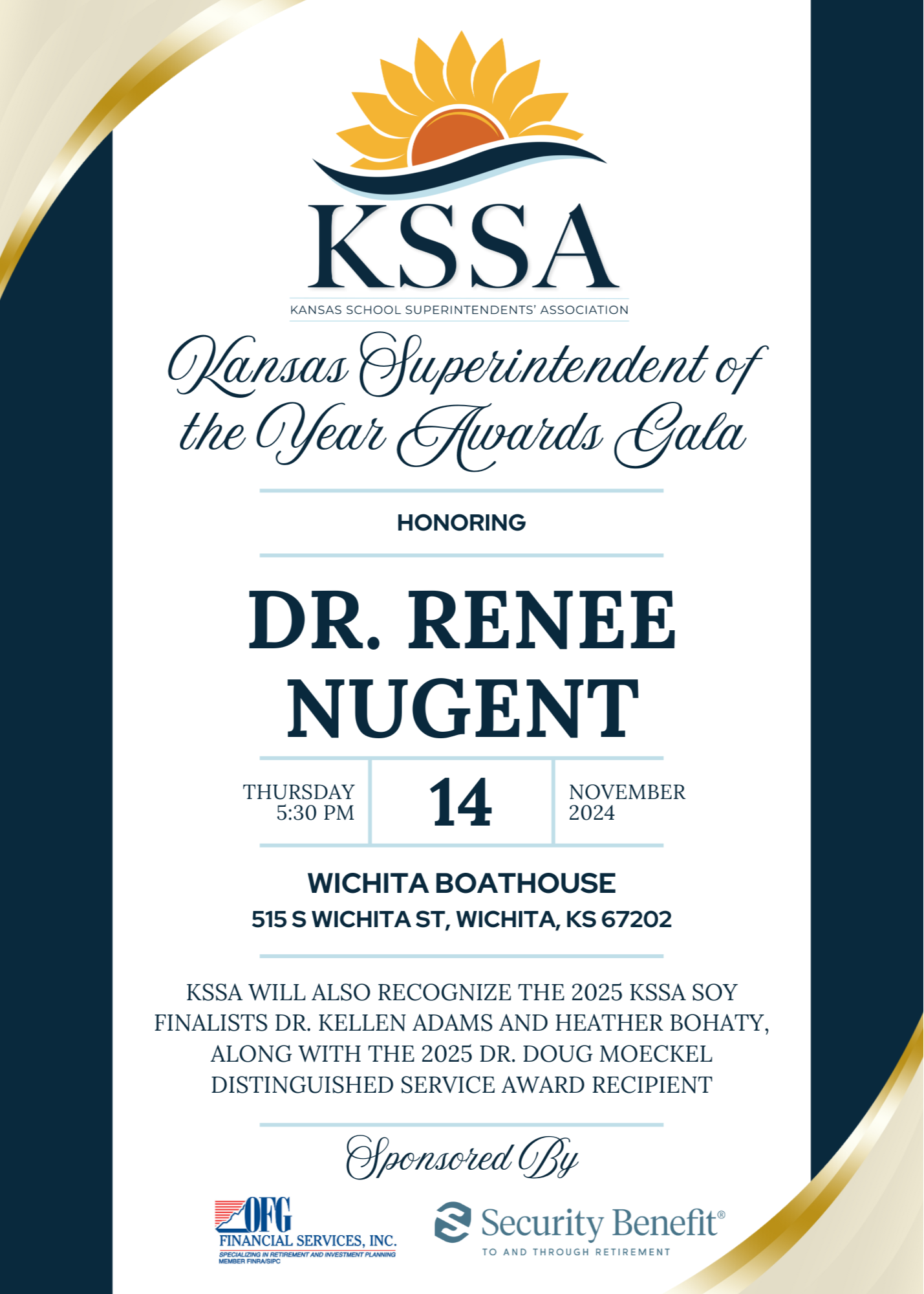 2025 Superintendent of the Year Awards Gala Invitation