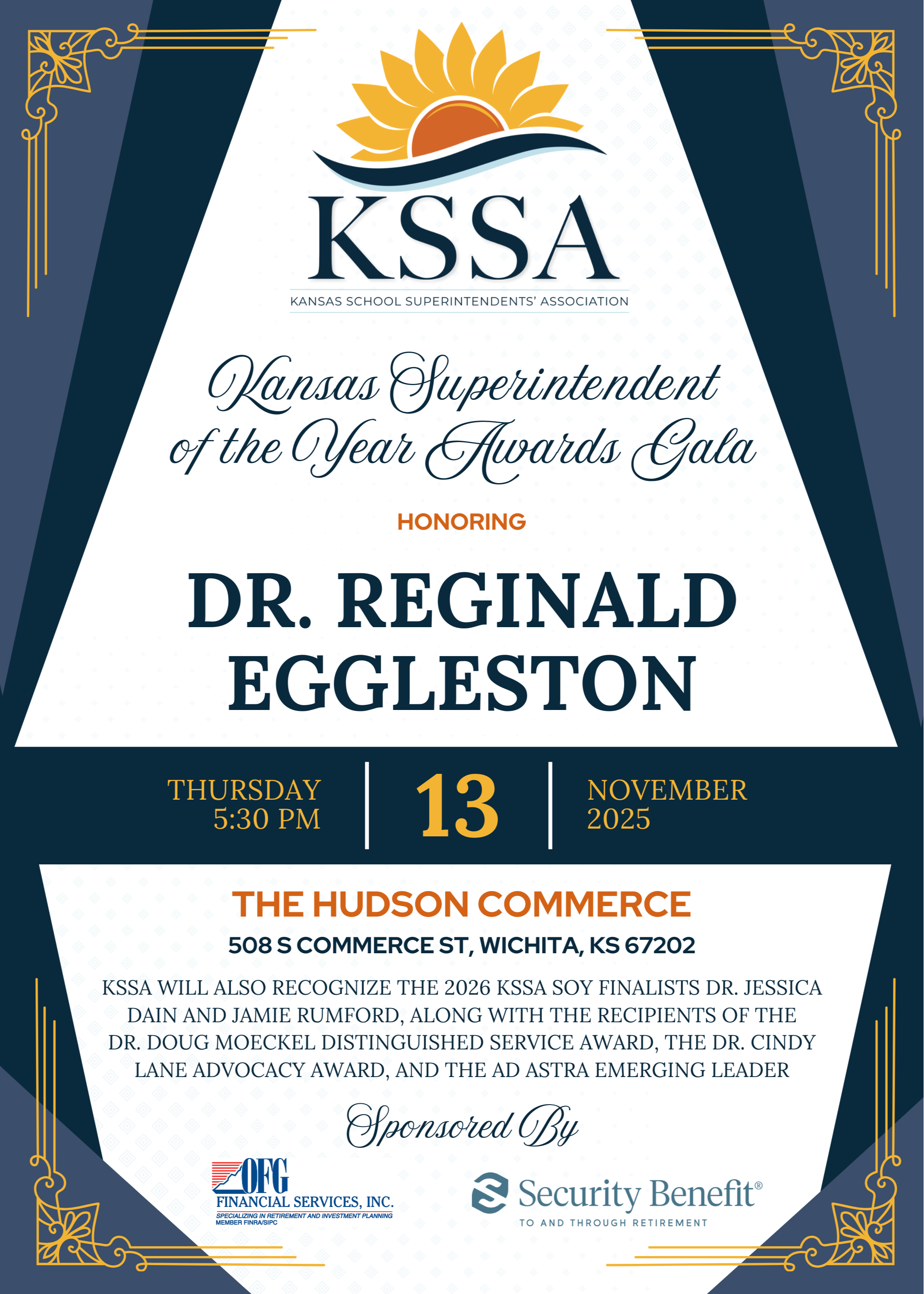 2025 Superintendent of the Year Awards Gala Invitation