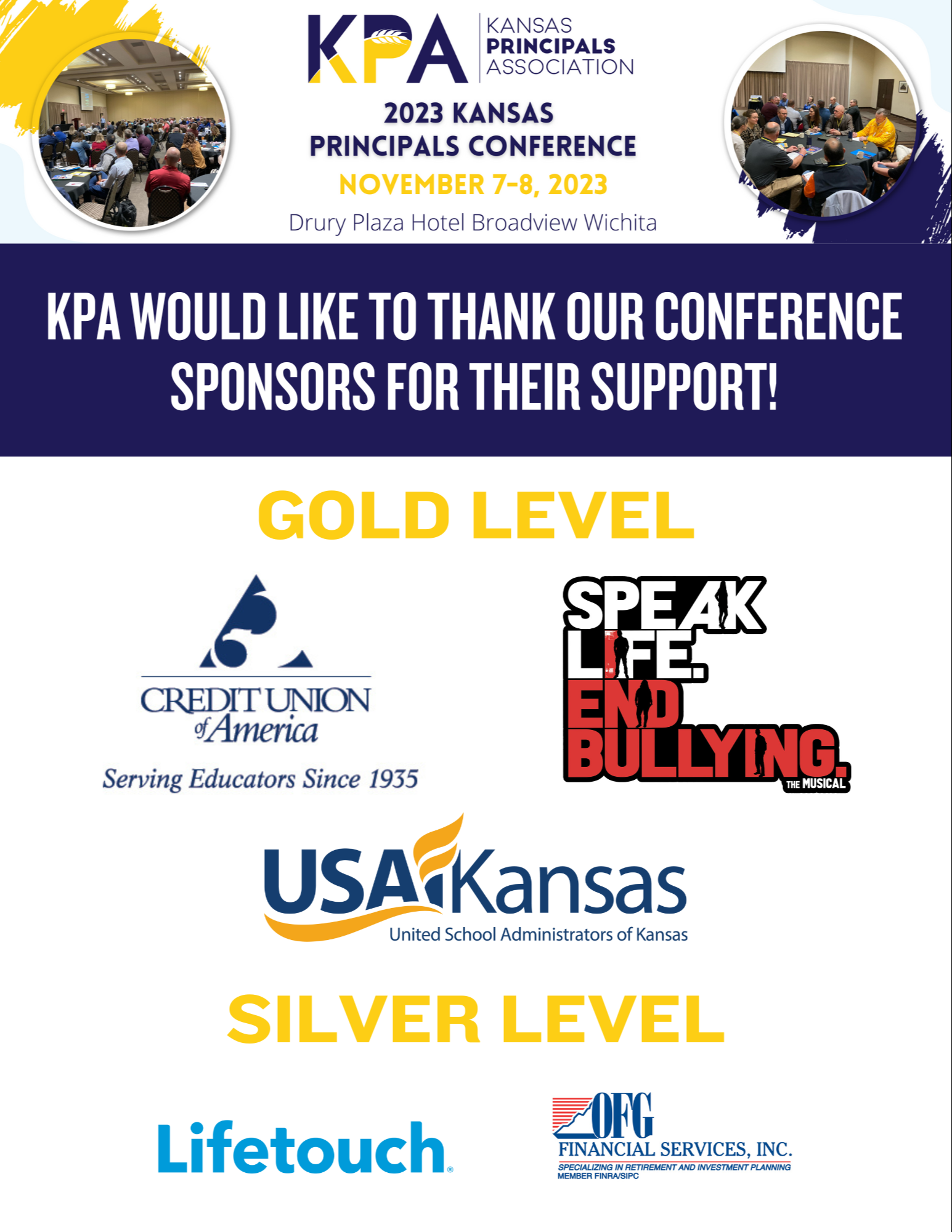 KPA Would Like to Thank Our Sponsors for Their Support
