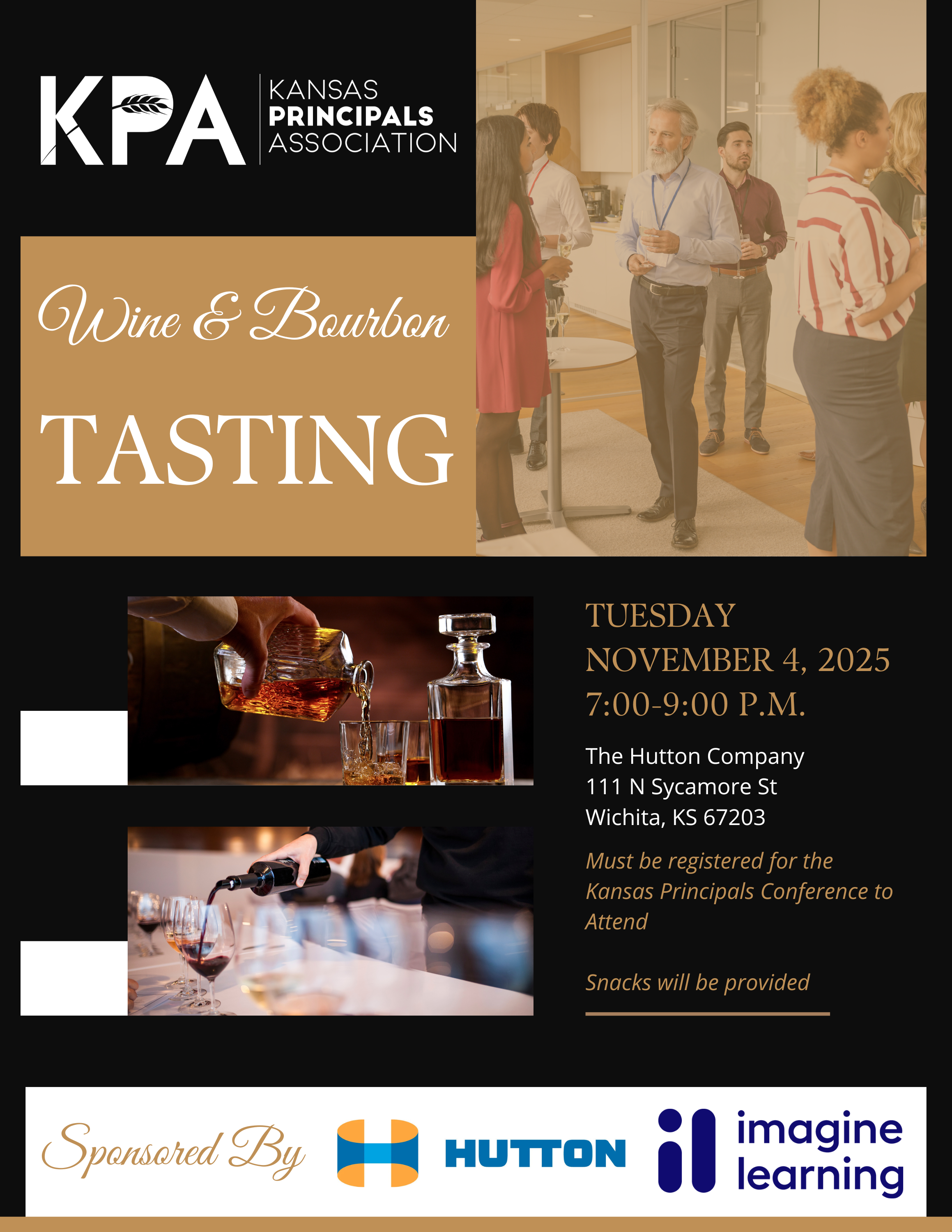 Bourbon/Wine Tasting at the Kansas Principals Conference
