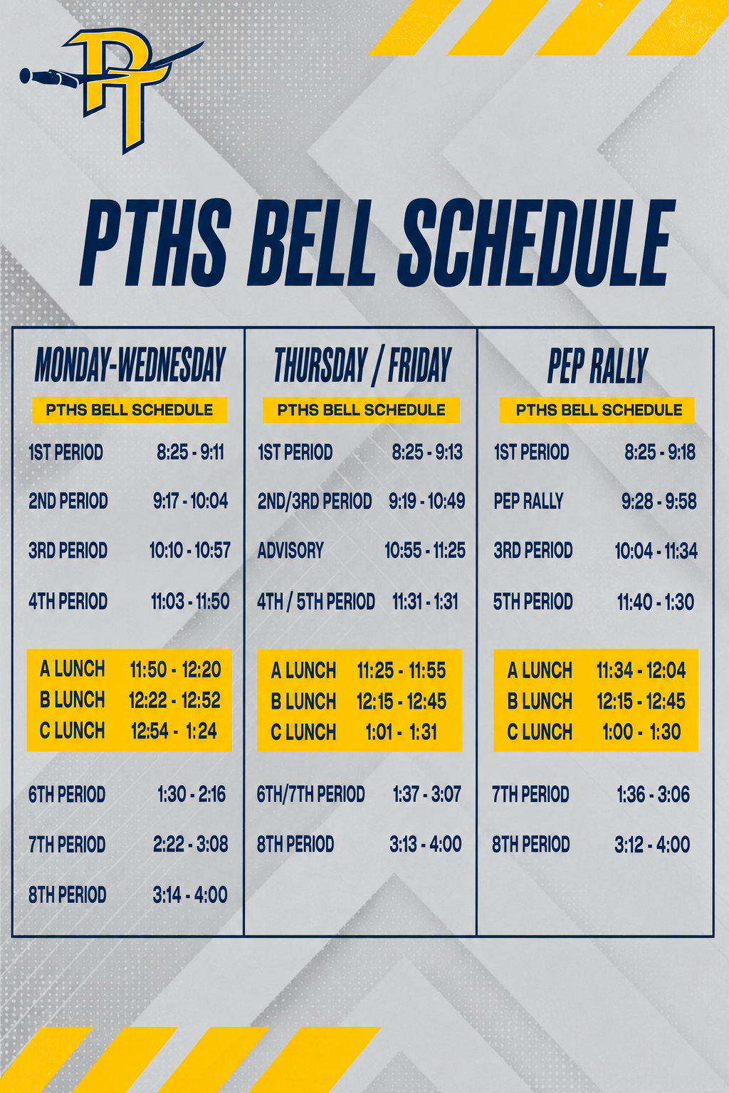 Bell Schedule