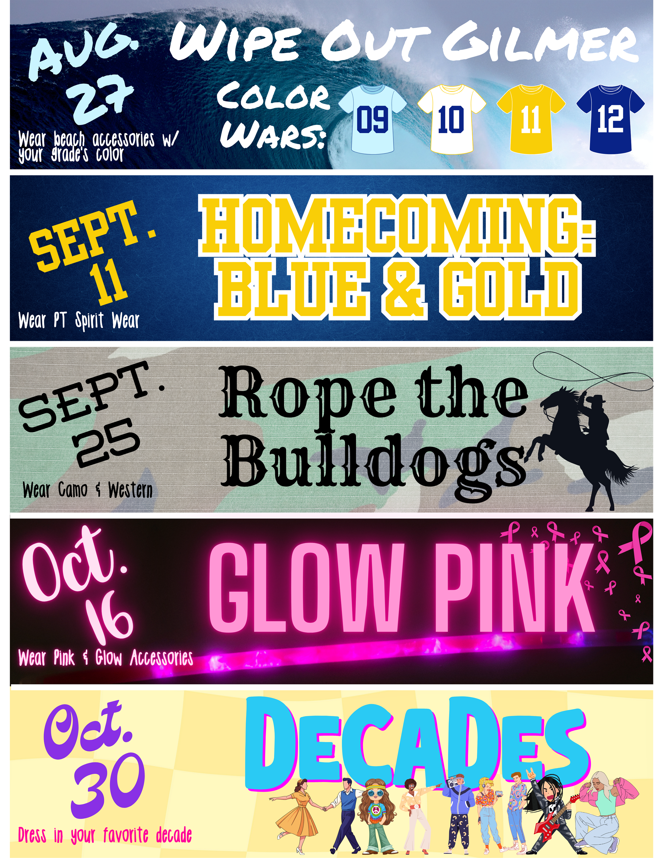 Pep Rally Schedule