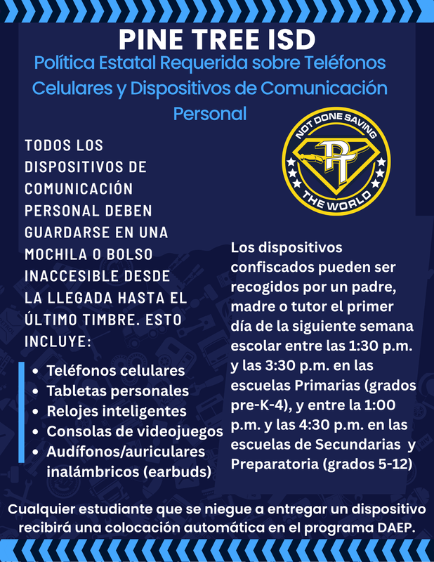 PTISD Cell Phone Policy