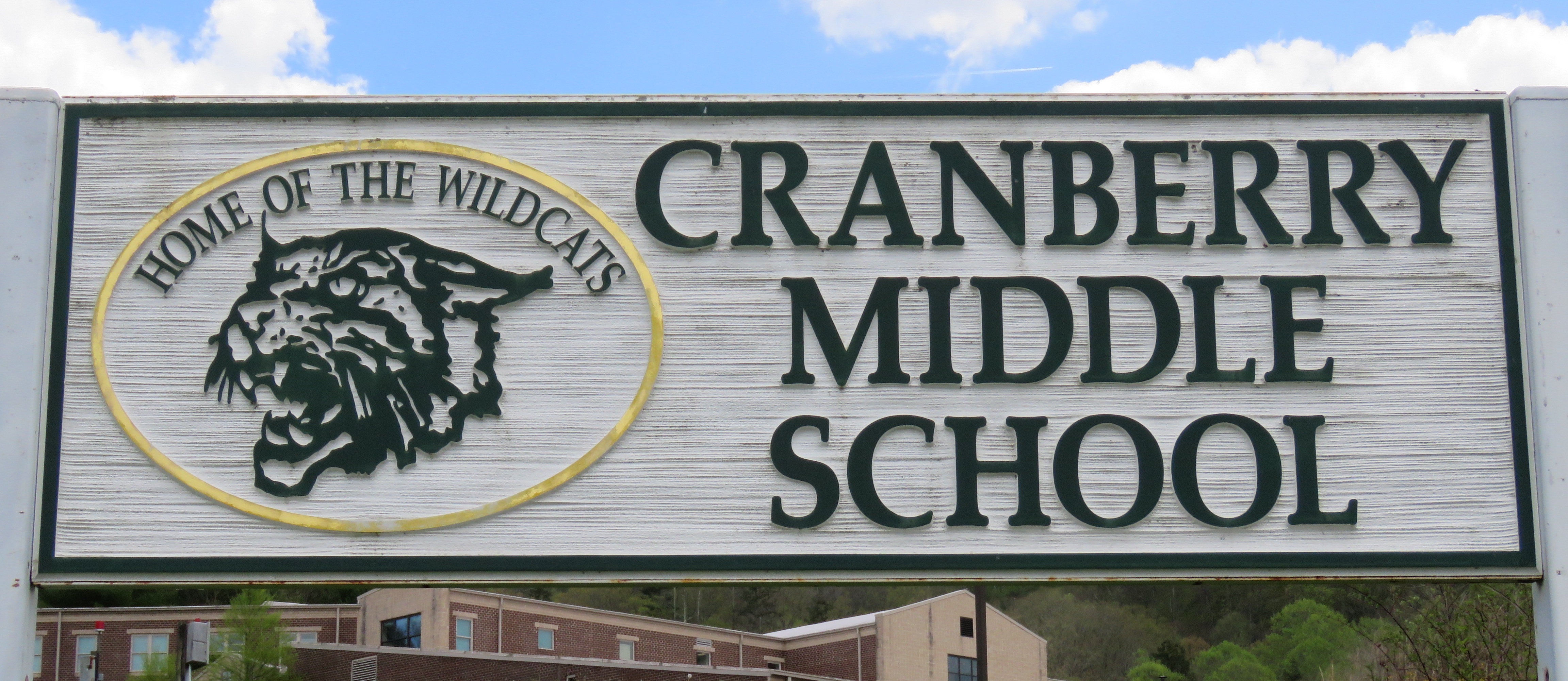 Cranberry Middle School sign