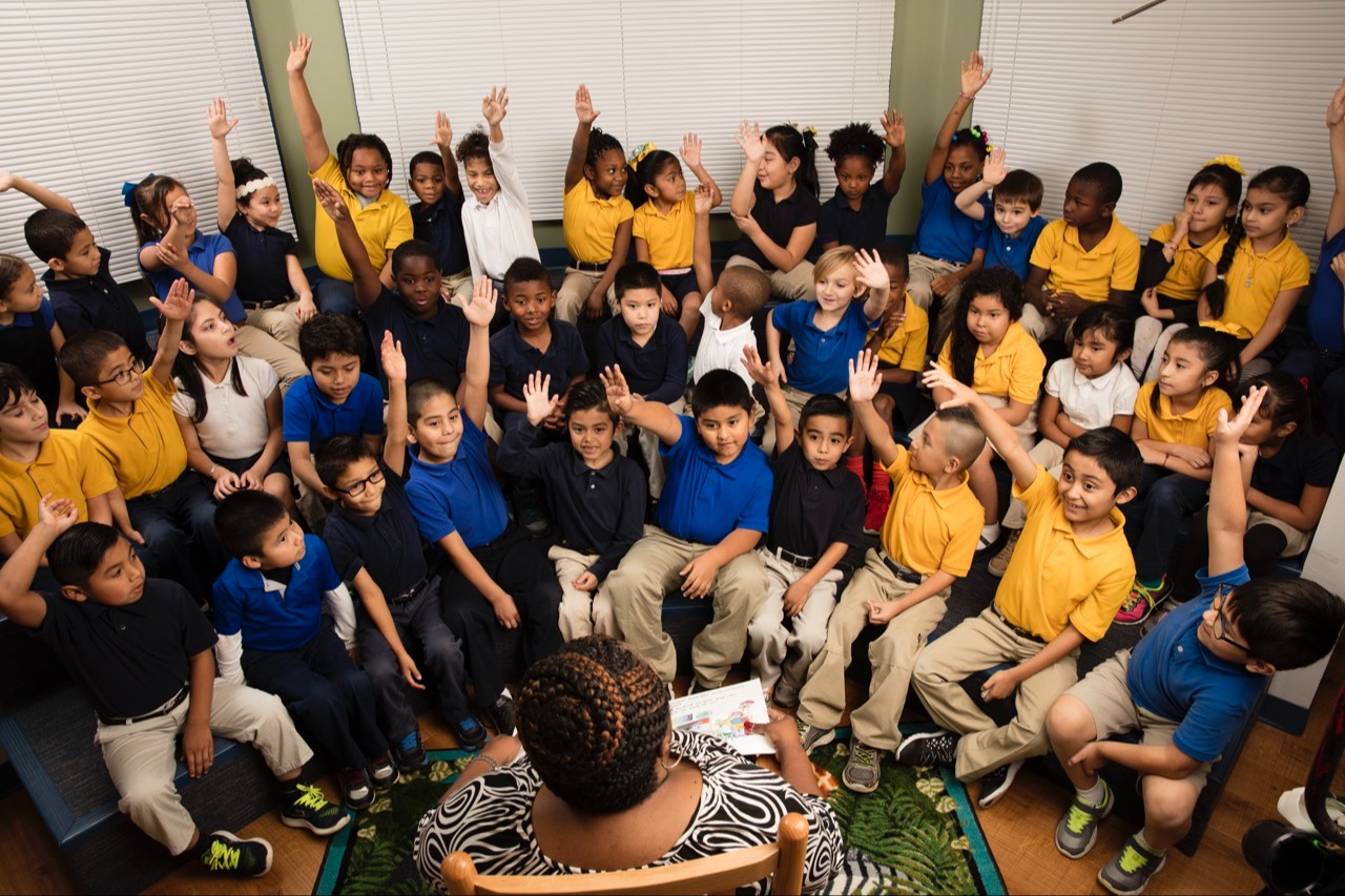 students in a classroom