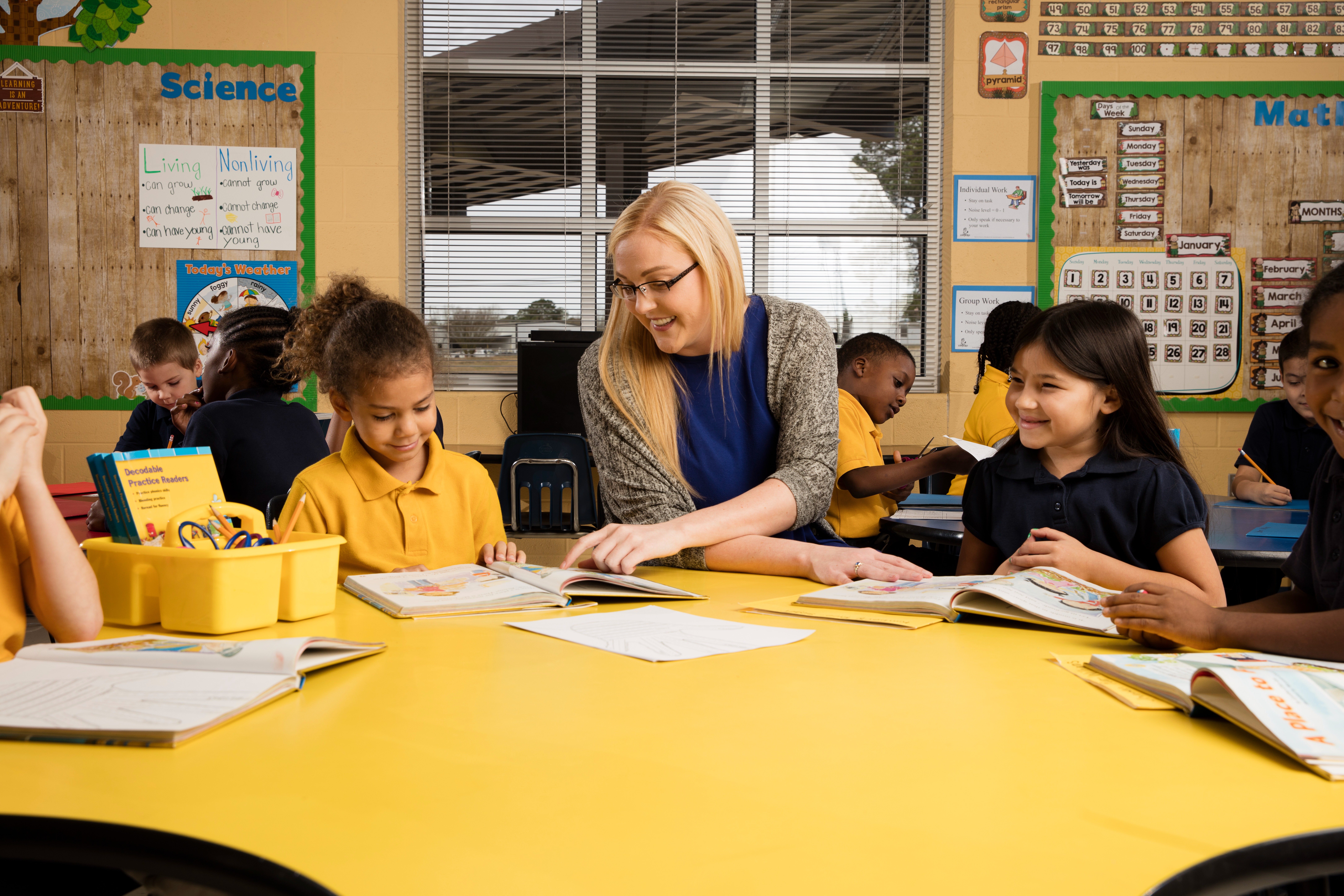 teacher in a classroom