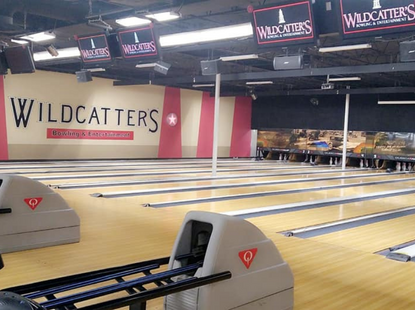 Inside of Wildcatter Bowling Alley 