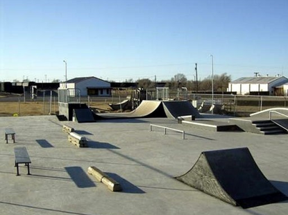 landscape image of Borger skate Park