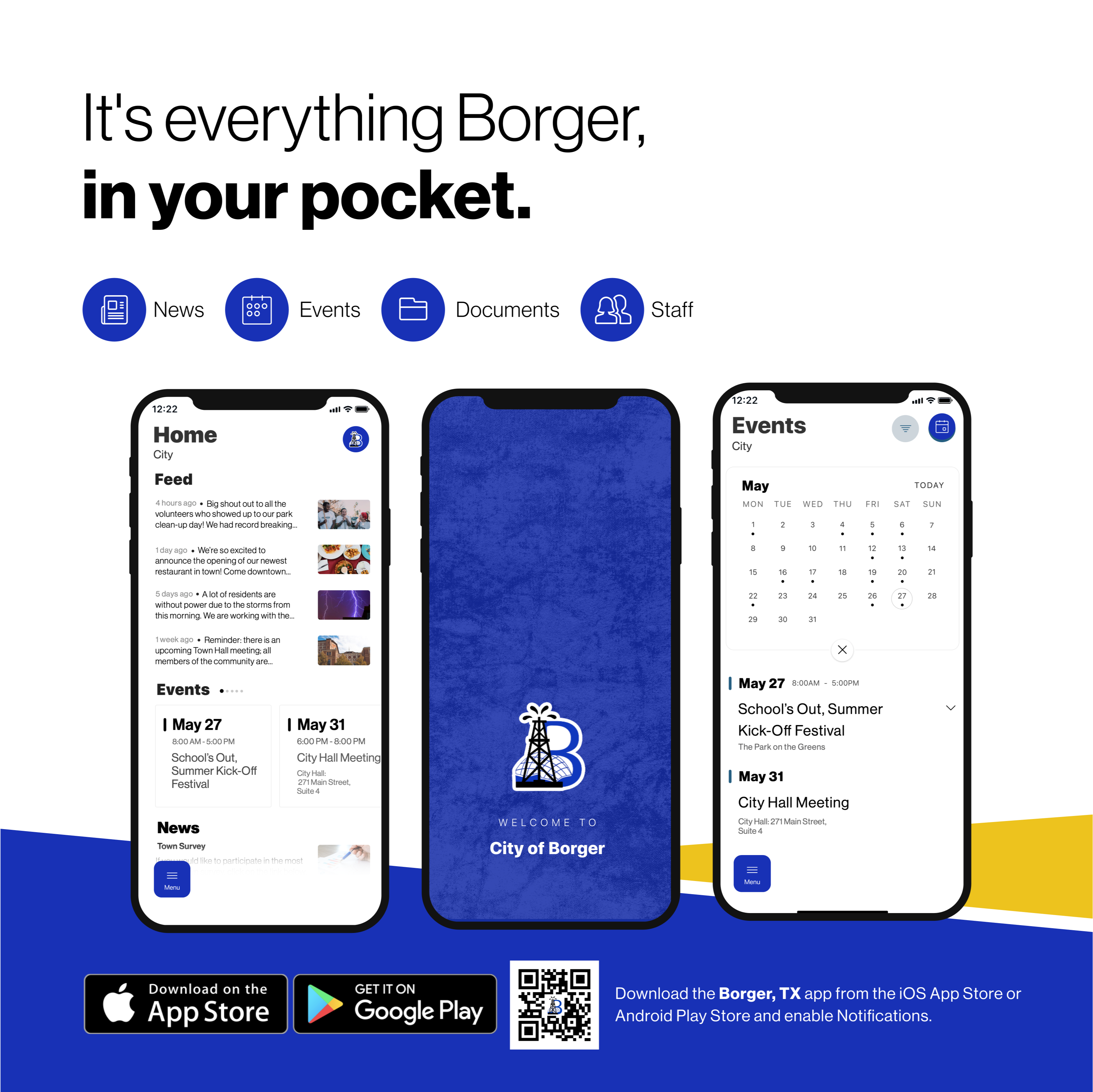 Its everything Borger in your pocket marketing poster