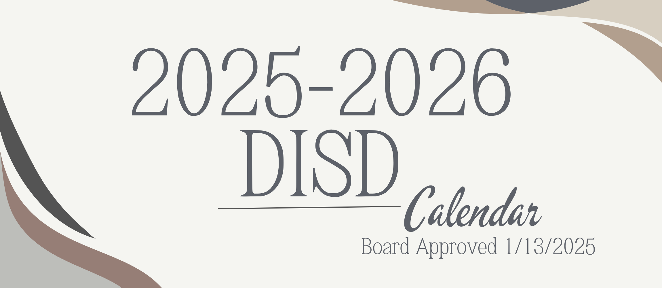 2025-26 Board Approved Calendar