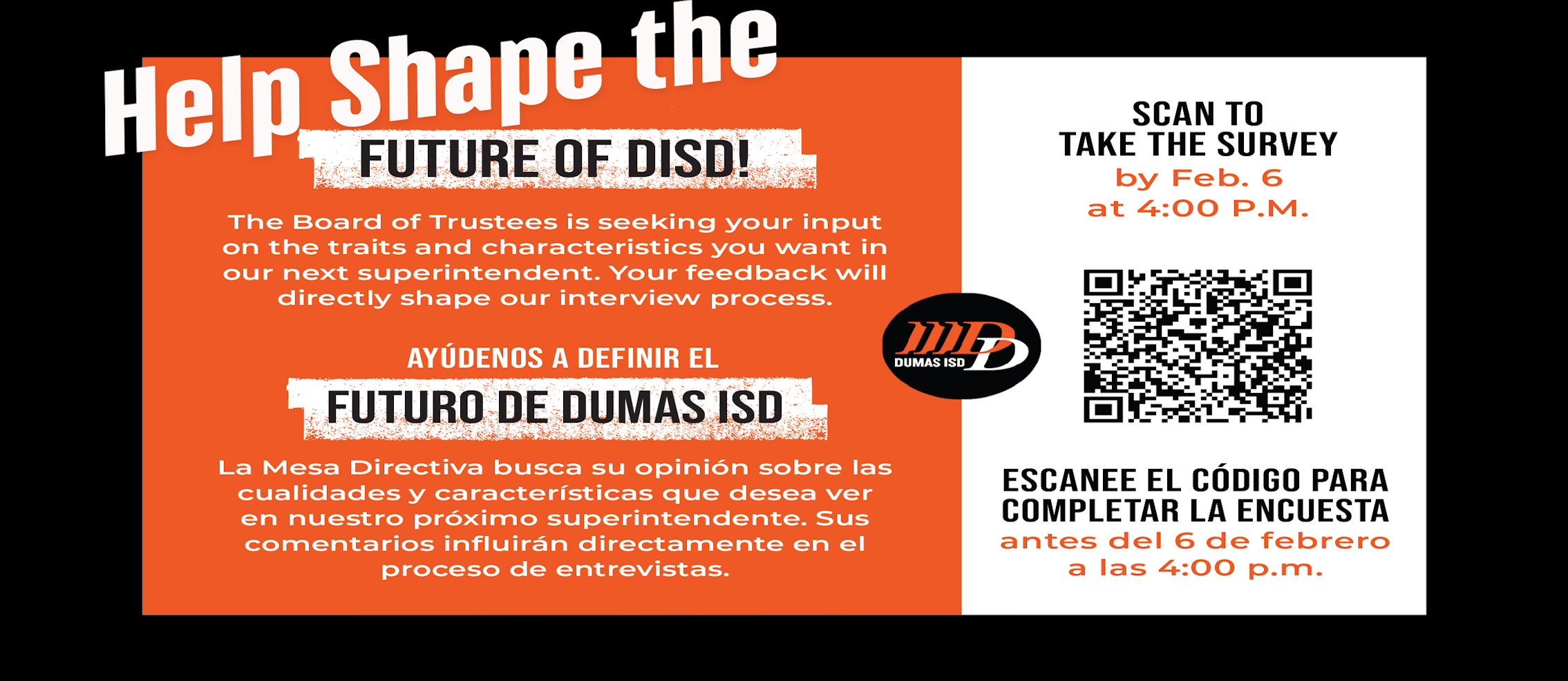 New Superintendent Banner