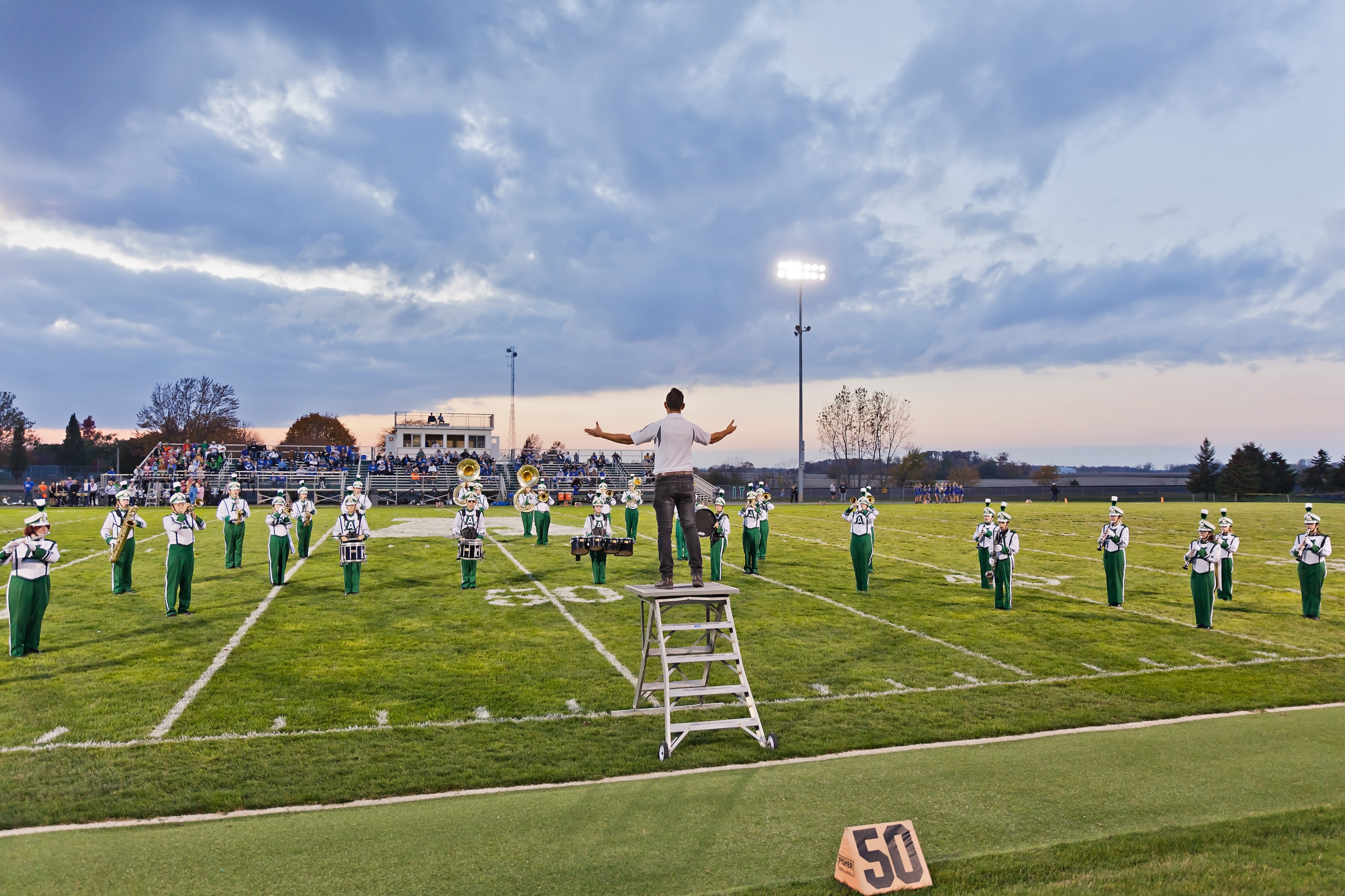 Anna Band on football field