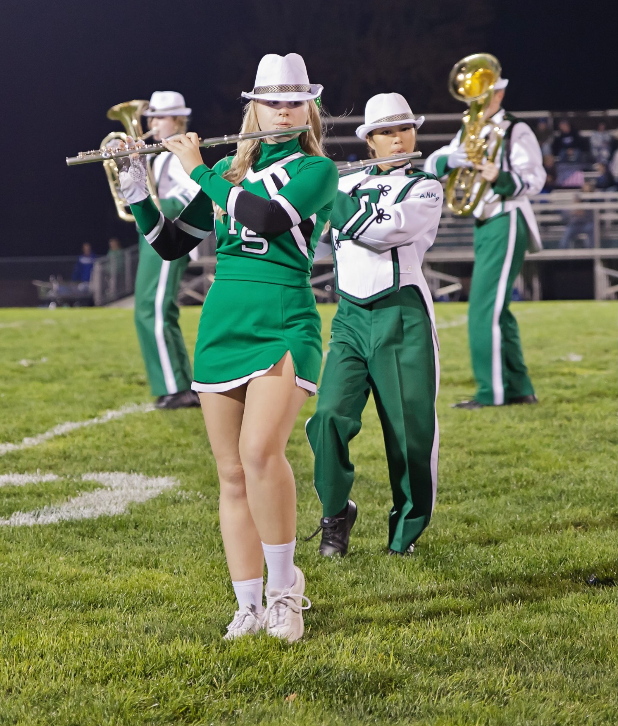 Anna Band members playing on field