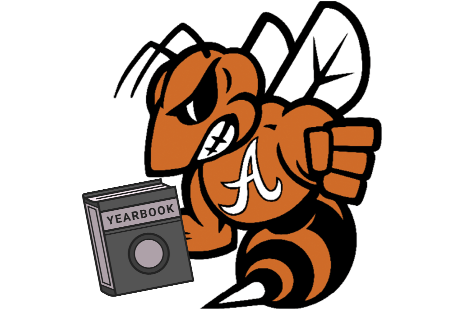 Sting with a yearbook