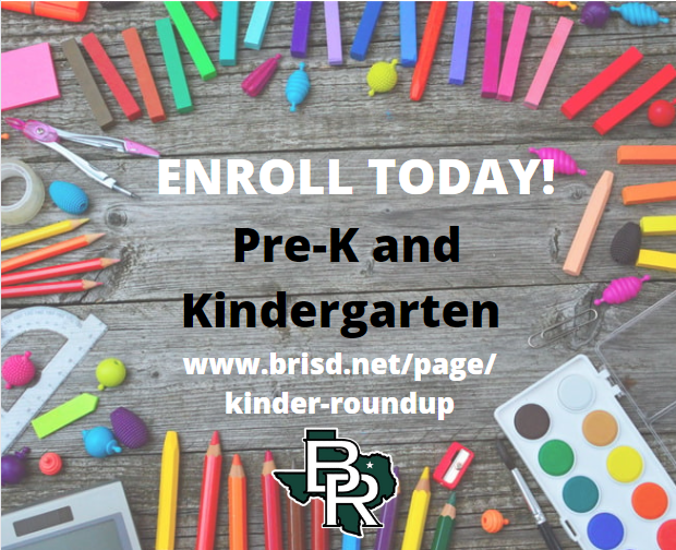 PreKindergarten and Kindergarten Roundup Blue Ridge ISD