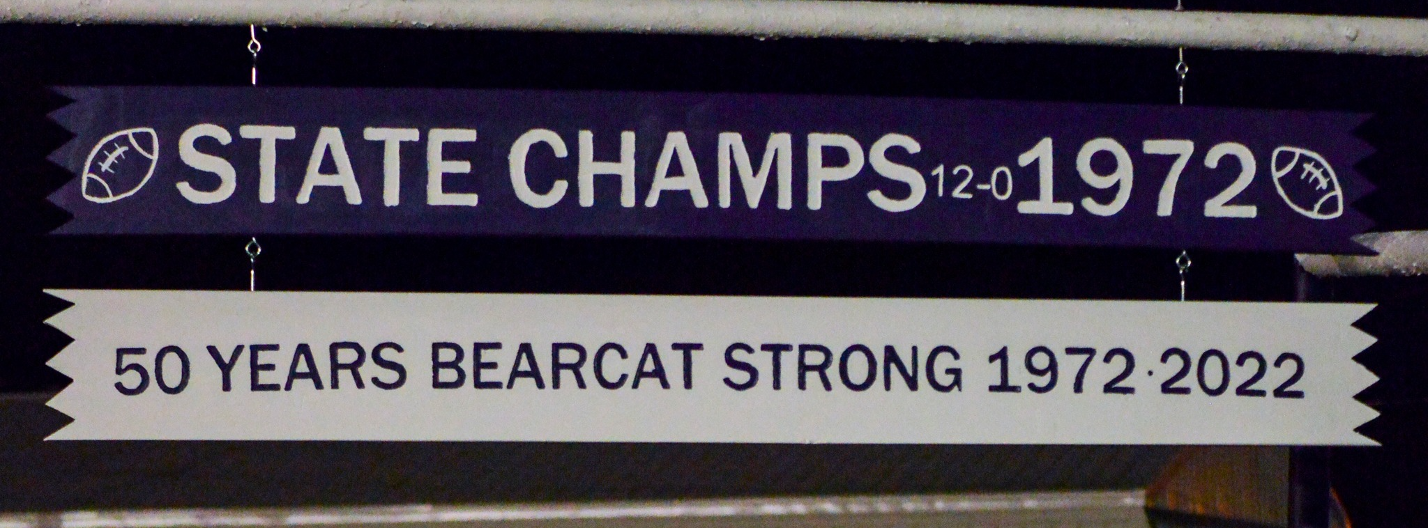 State Champs 12-0 1972 50 years bearcat strong 1972-2022