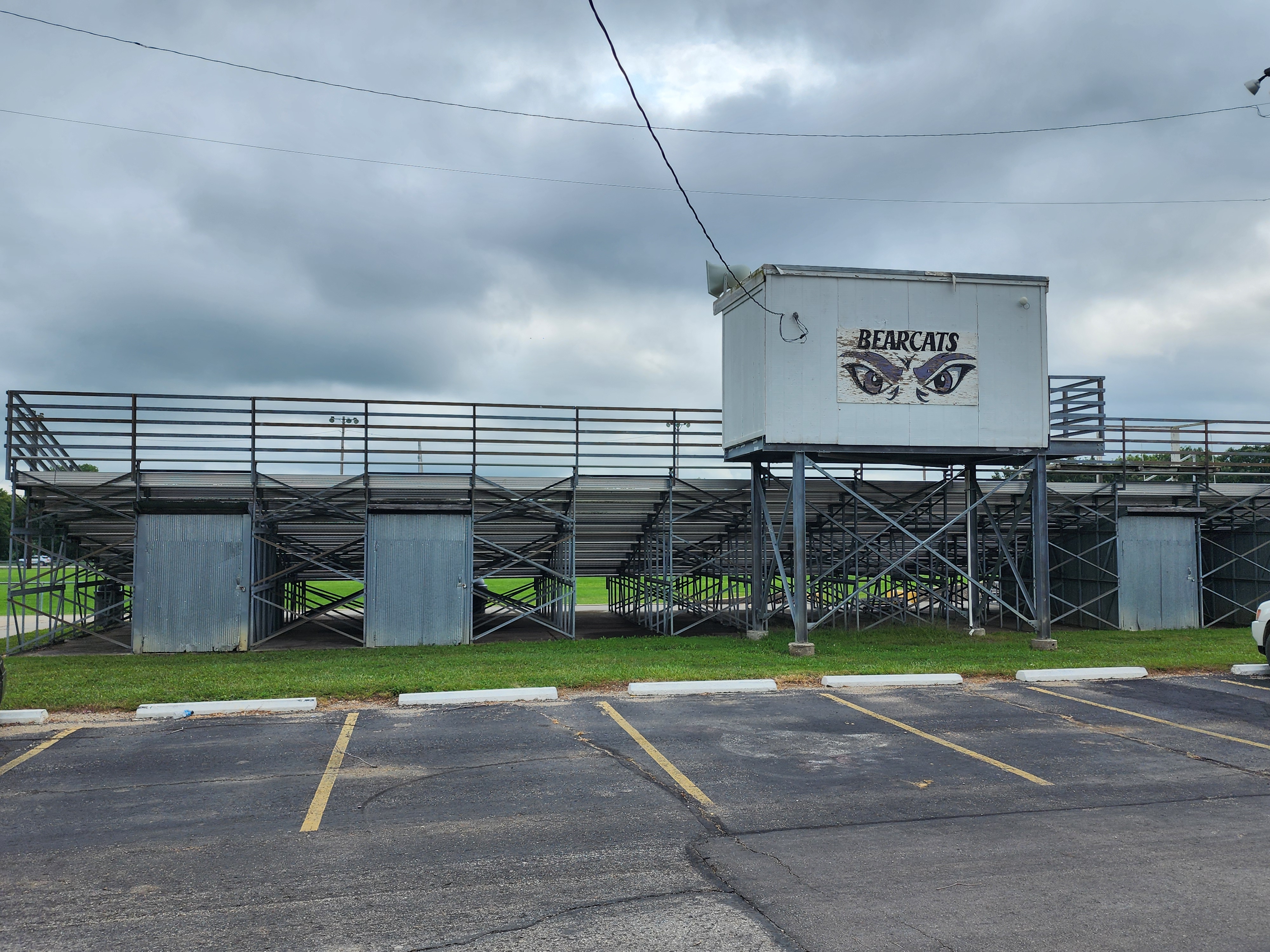 Home Bleachers and Announcers Booth