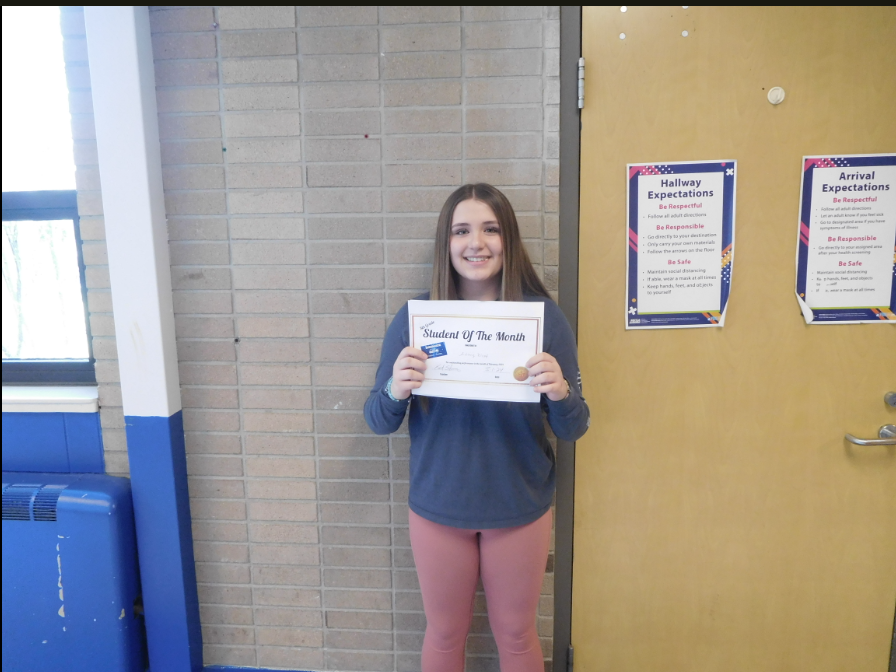 February 8th Grade Student of the Month