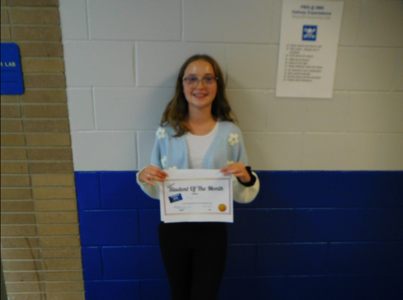 September 8th Grade Student of the Month