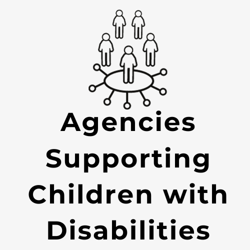 Agencies Supporting Children with Disabilities logo, with image of peole in a circle with connecting lines